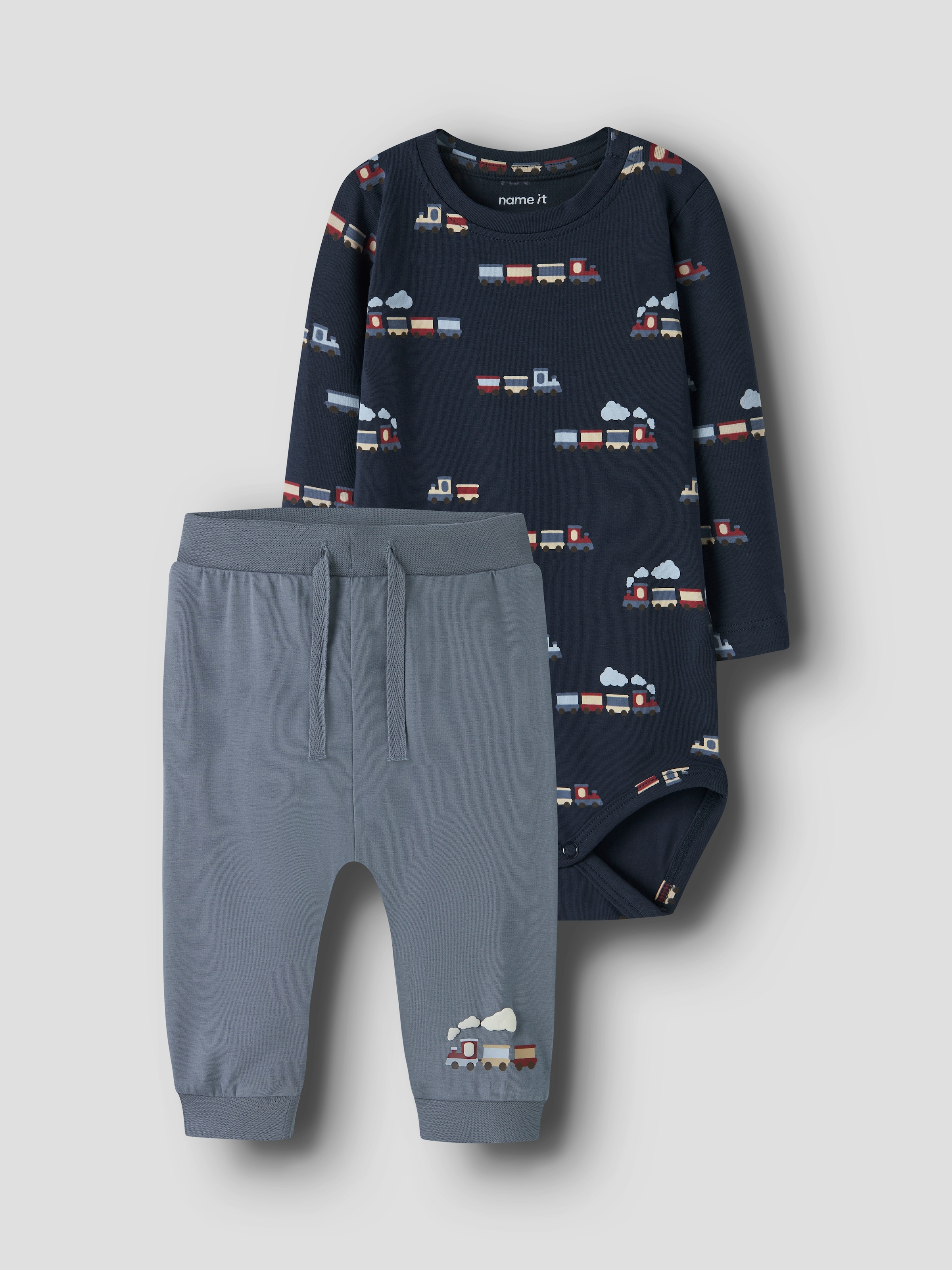 Name It Langarmbody »NBMVROELS LS BODY SET W SCARF« Set, 3 Stk.