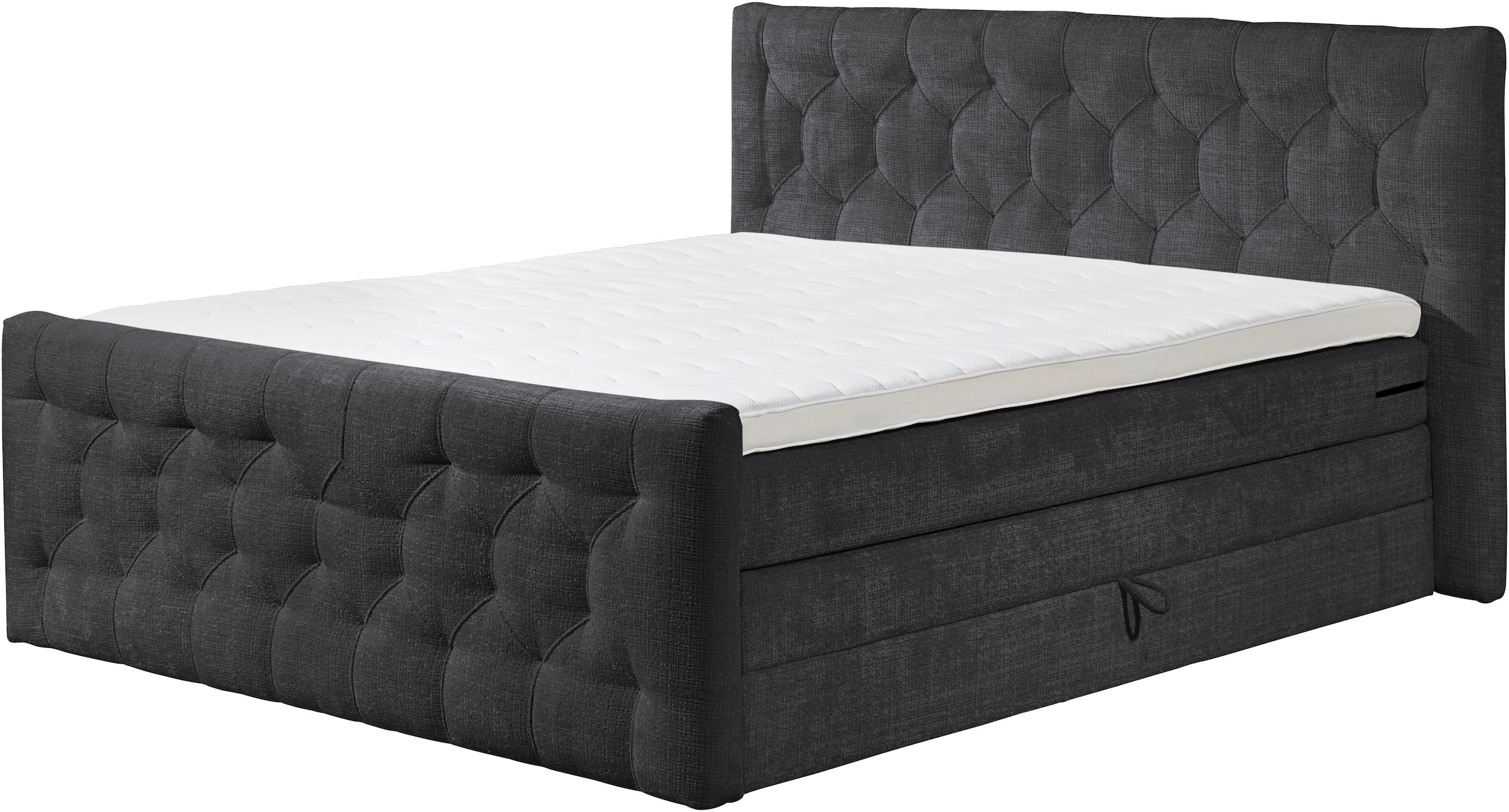 ED EXCITING DESIGN Boxspringbett »"Cashfield"! Topseller inkl. zwei Bettkästen & Topper«, erhältlich in den Grössen 160x200cm und 180x200cm
