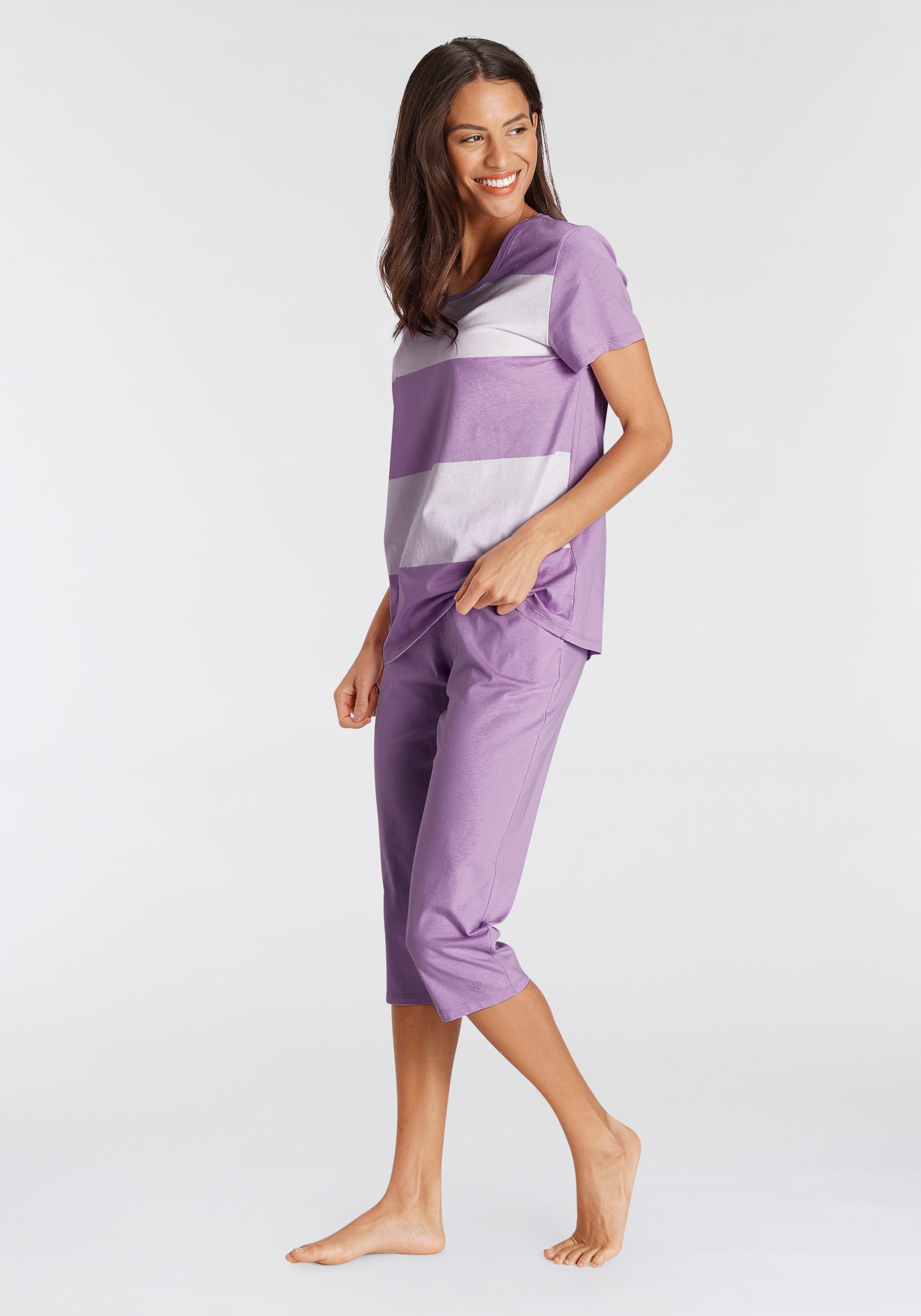 tlg.), reiner Baumwolle Schweiz (Set, kaufen Schlafanzug, bei Capri-Pyjama aus Triumph online Jelmoli-Versand 2
