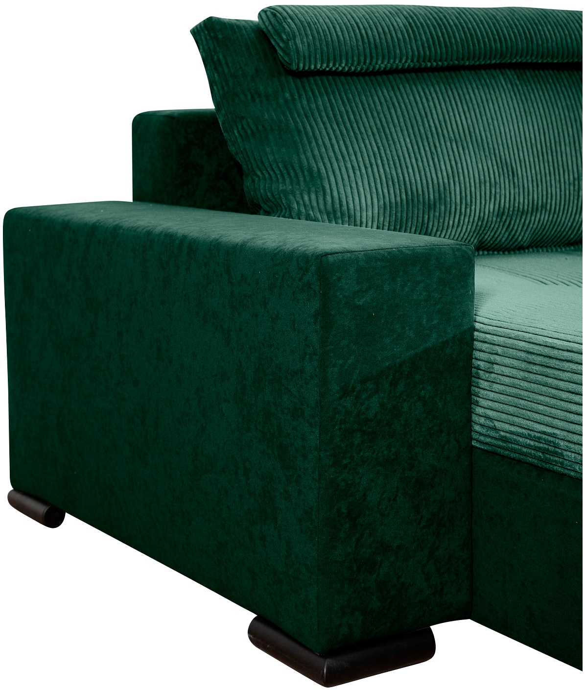 COLLECTION AB Wohnlandschaft »Josy XXXL-Relax U-Form, B: 352 cm«, mit Bettfunktion, Bettkasten & 2 Nackenkissen, Federkern
