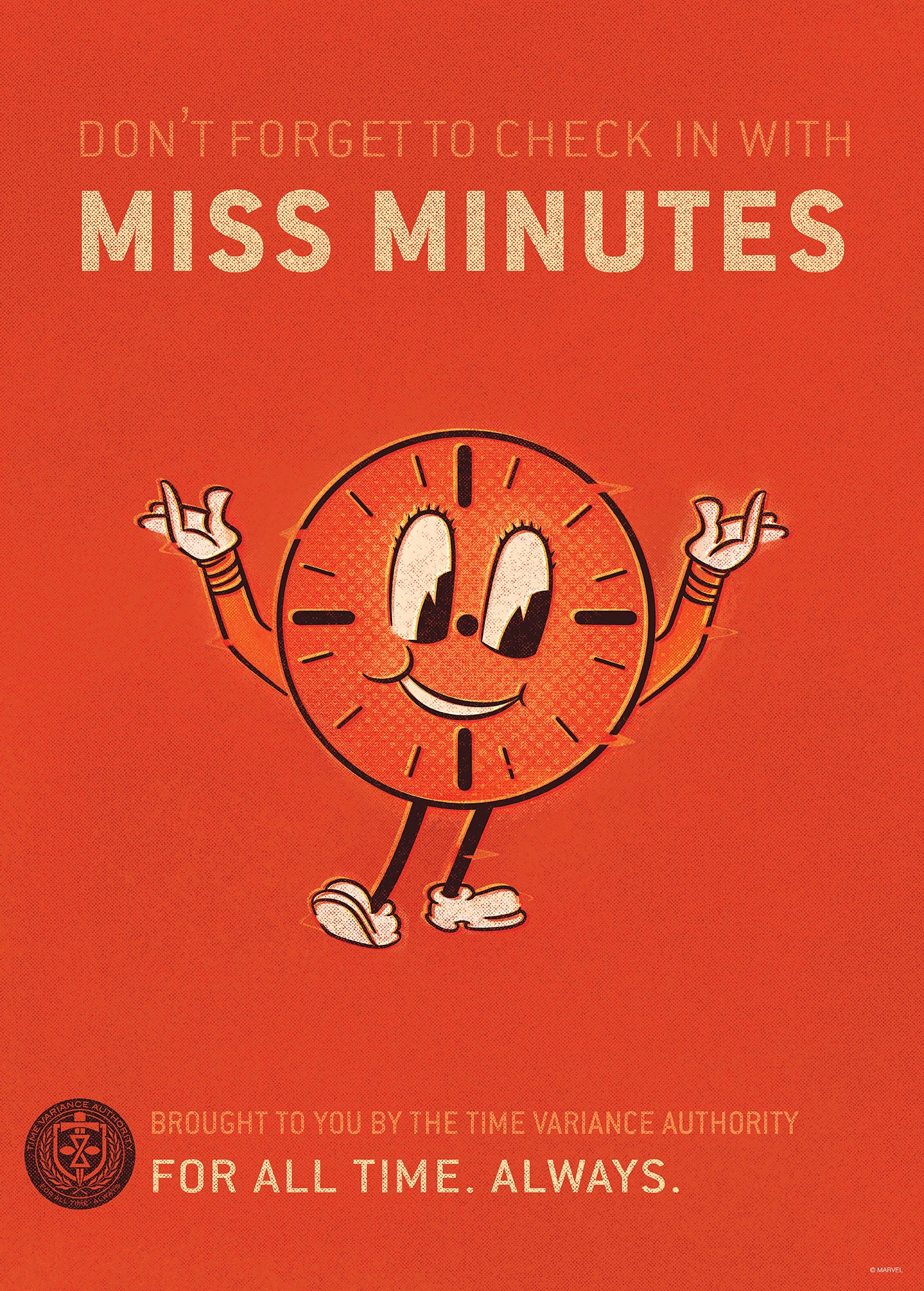 KOMAR Poster d'Art - Loki Miss Minutes - 50 x 40 cm