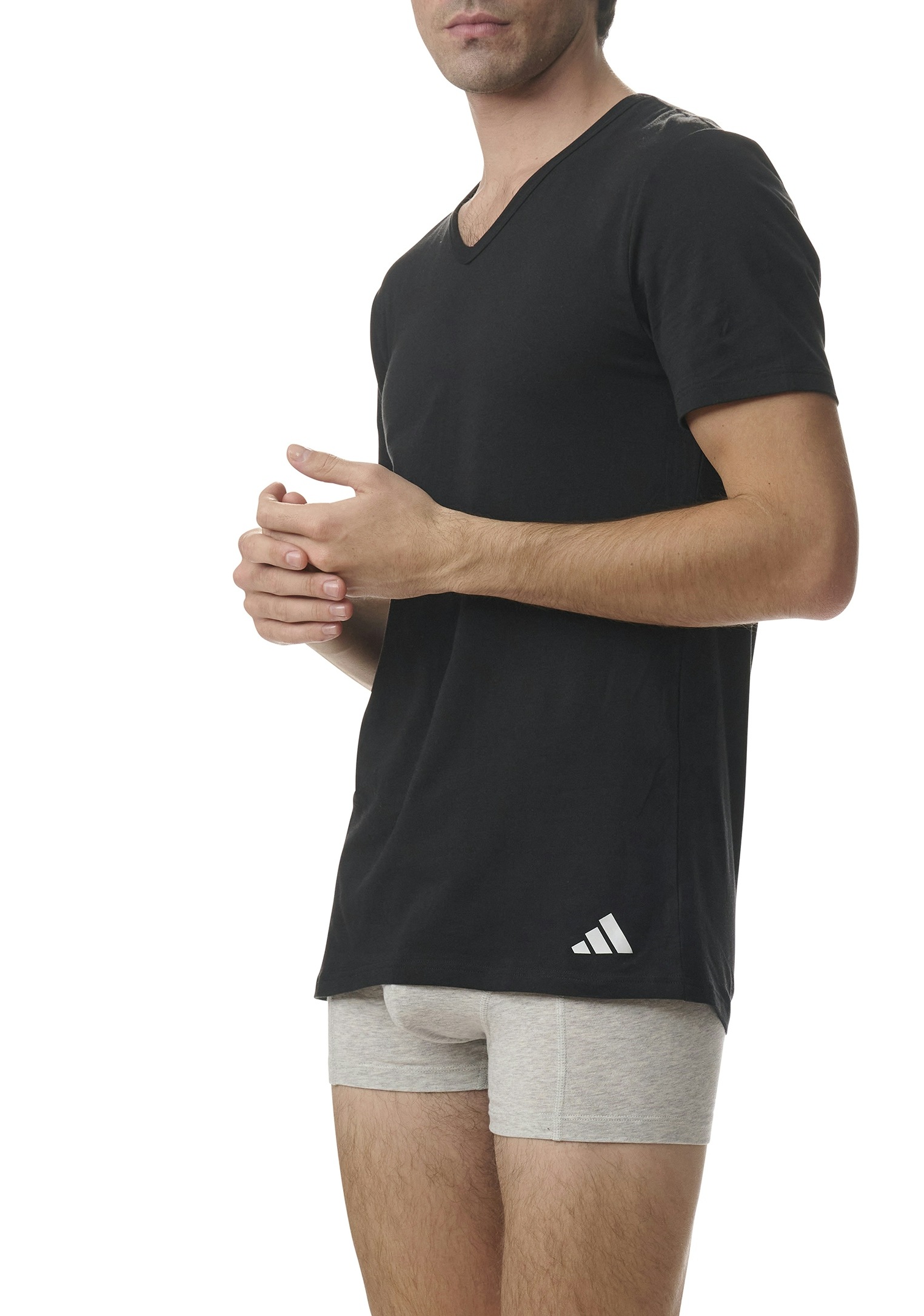 adidas Sportswear T-Shirt »"Active Flex Cotton"«, (2er Pack), V-Ausschnitt
