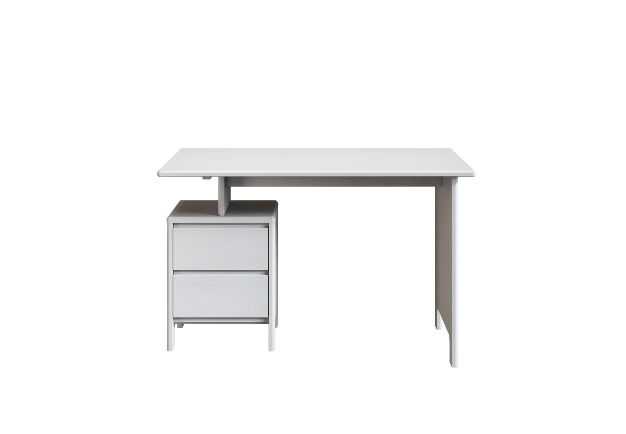 Home affaire Schreibtisch »Luven, Computertisch,«, zertifiziertes Massivholz, mit 2 Schubkästen, Breite 120-140 cm