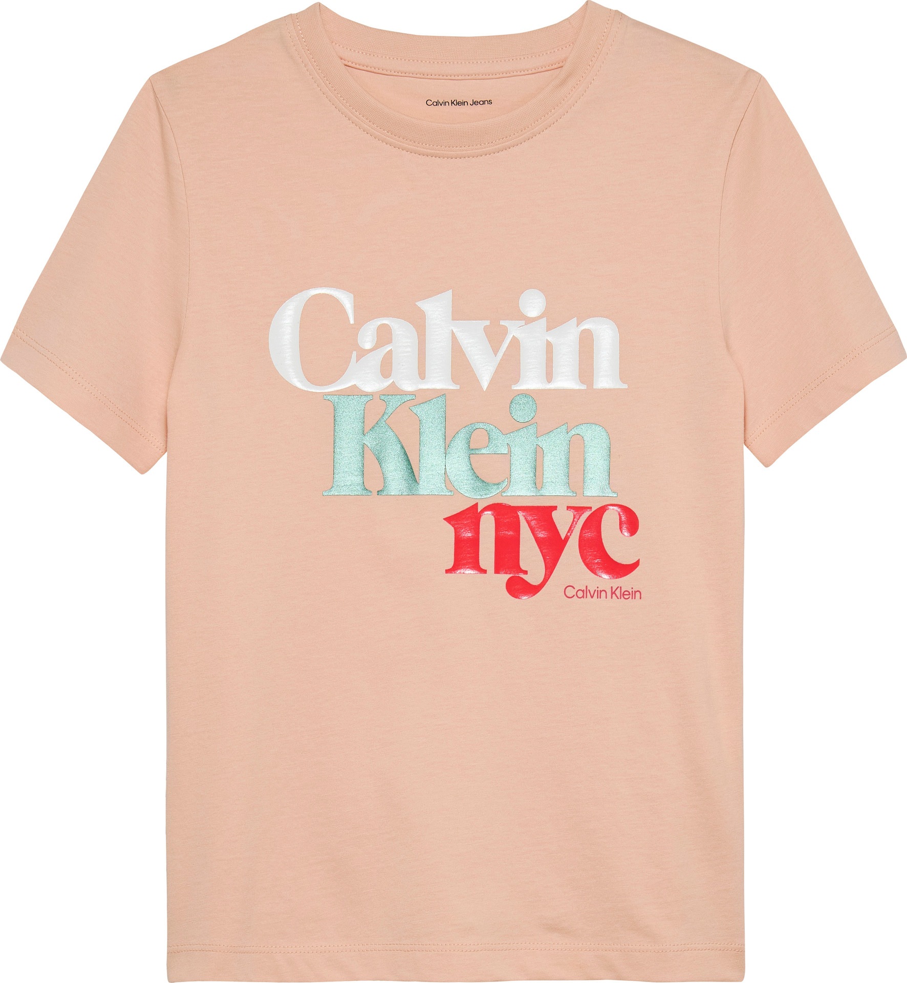 Calvin Klein Jeans T-Shirt »PEARL SIGNATURE NYC REGULAR TEE« für Kinder bis 16 Jahre, mit grossem Druck