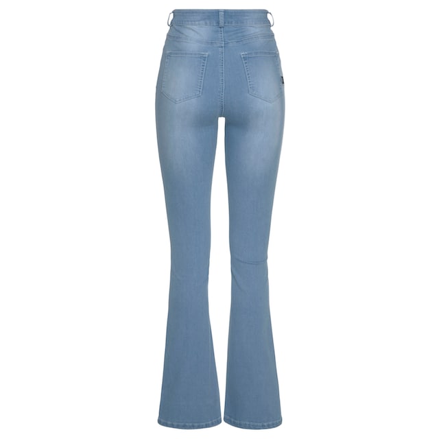 Bootcut-Jeans Waist durchgehender Schweiz High mit Stretch«, Arizona shoppen online Jelmoli-Versand bei Knopfleiste »Ultra