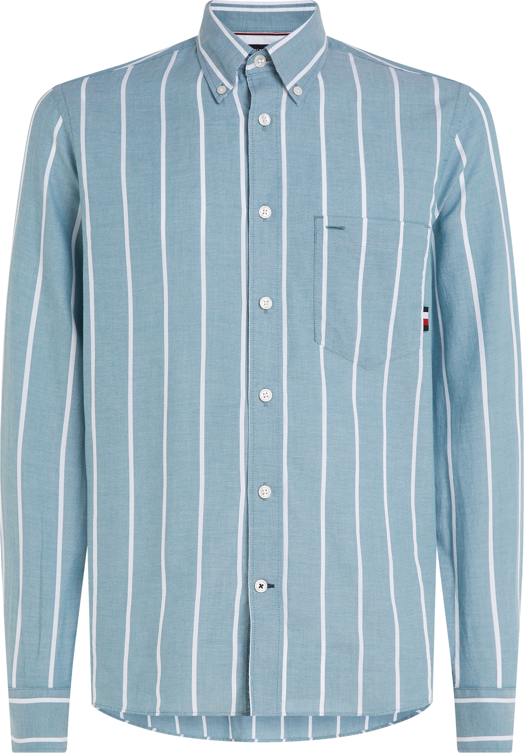 Hilfiger »OXFORD Jelmoli-Versand Langarmhemd Tommy Button-down-Kragen | online mit RF SHIRT«, bestellen STRIPE