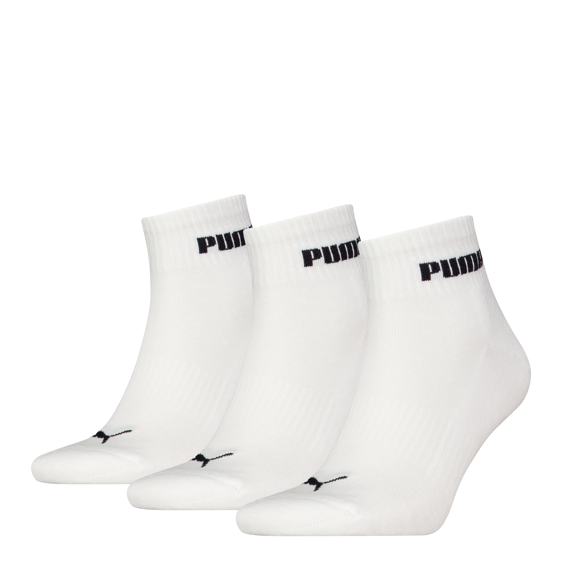 PUMA Kurzsocken »PUMA UNISEX CUSHIONED NEXT QUARTER 3P« 3 Paar, 3 Stk. tlg. mit gepolsterter Sohle