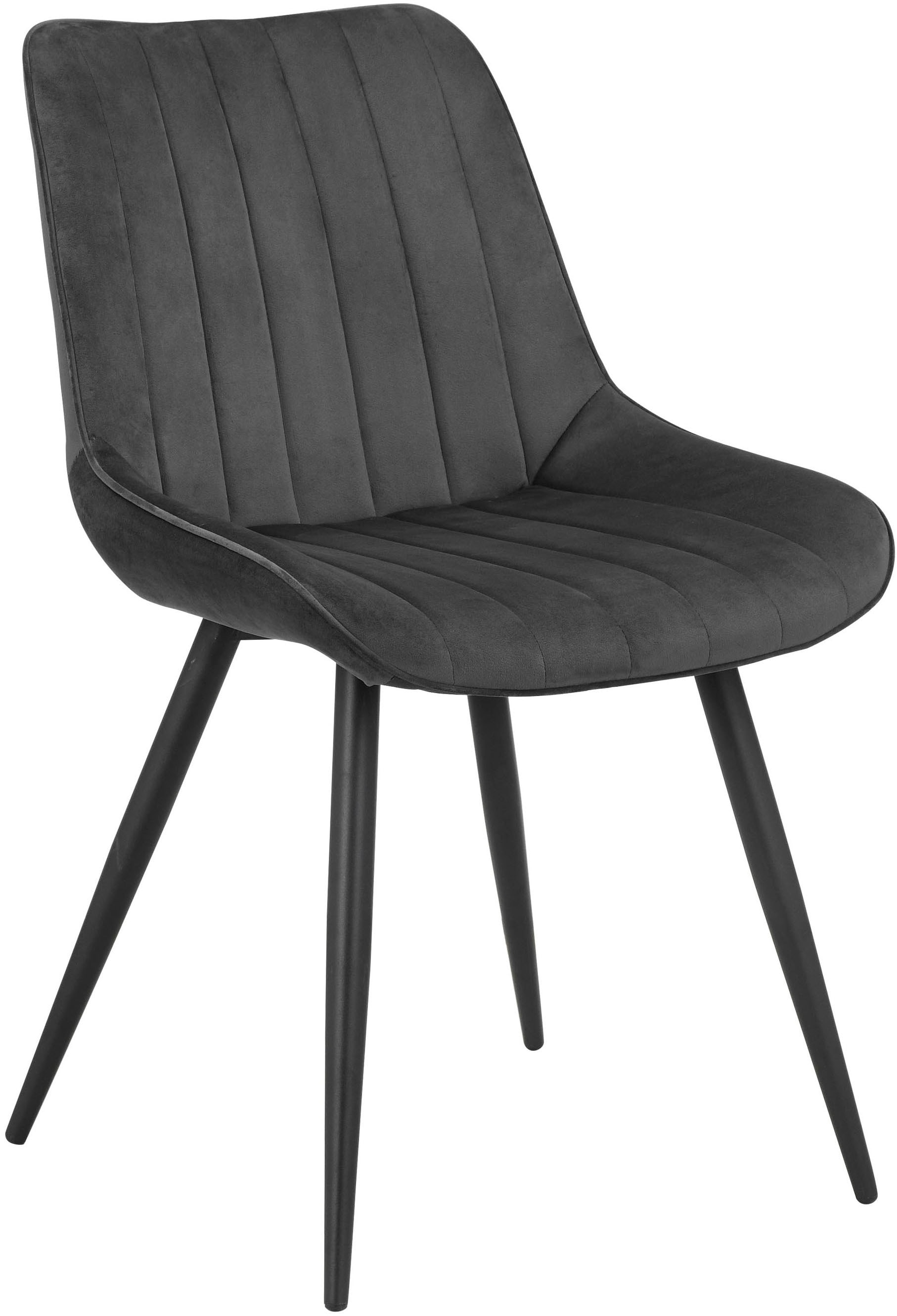 INOSIGN Esszimmerstuhl »Fairview, TOPSELLER!, OTTOs Choice«, (Set), 4 St., Samtvelours, Polsterstuhl mit weichem Samtveloursbezug, Metallgestell