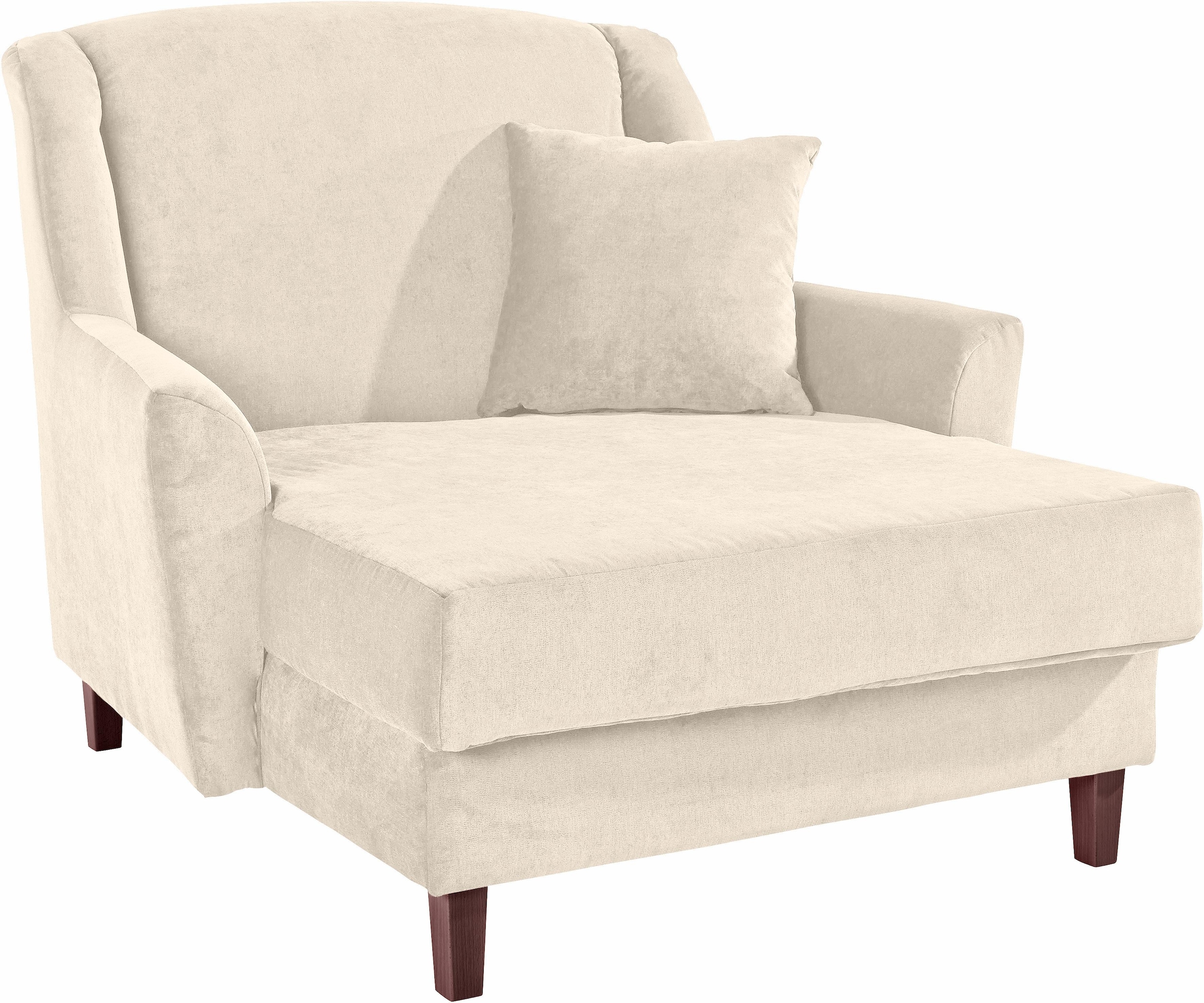 Max Winzer® XXL-Sessel »Julia, Megasessel mit Platz für 2, komfortabel und bequem«, Loungesessel in Ohrenbackenoptik, zeitlos und elegant, Holzfuss
