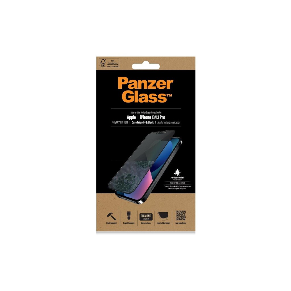 PanzerGlass Displayschutzglas »Displayschutz CF AB«, für iPhone 13, iPhone 13 Pro