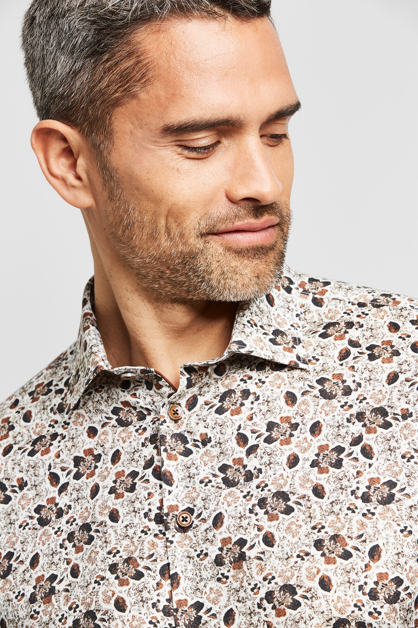 bugatti trendigen | einem Muster Langarmhemd, mit online bestellen Jelmoli-Versand