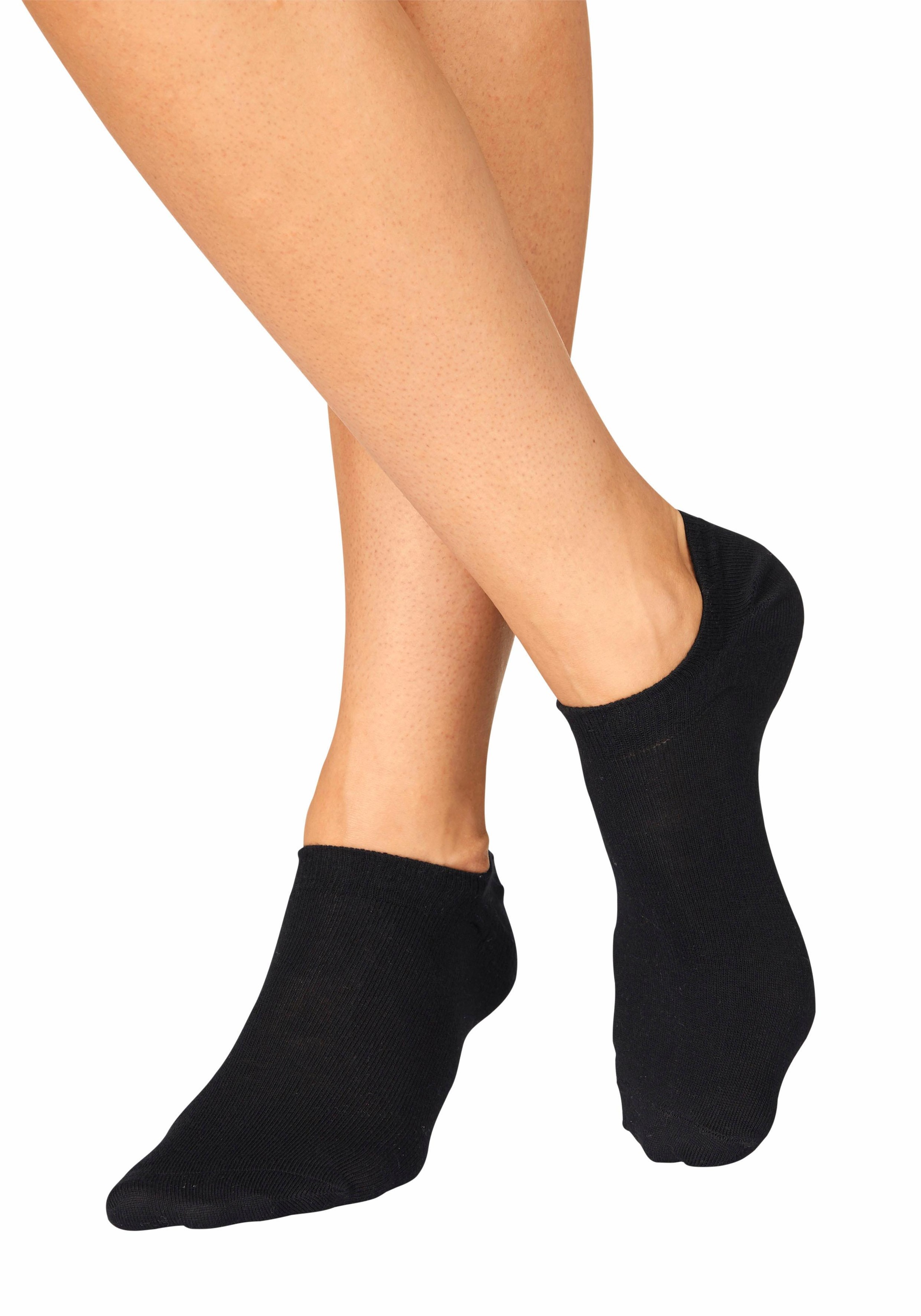 Bench. Sneakersocken "Niedrige Sneaker Socken, Damen Baumwolle Sportsocken Atmungsaktiv" Packung, 5 Stk. tlg. für modische Sneaker-Schuhe