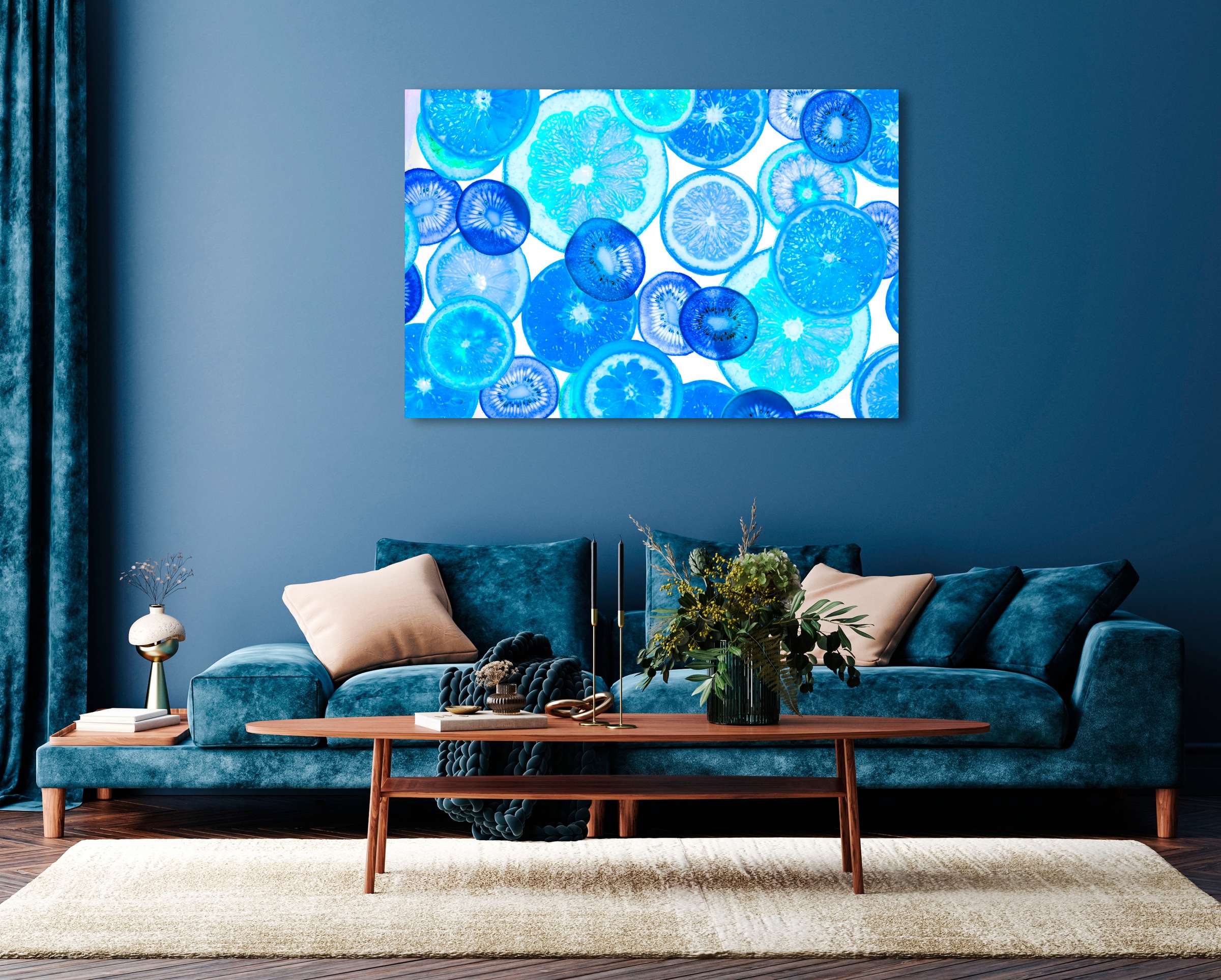 queence Acrylglasbild "Egid" Abstrakt  Obst  Obst Bilder  klassische Fantasie 1 Stk. tlg. Fine Art-Print in Galeriequalität