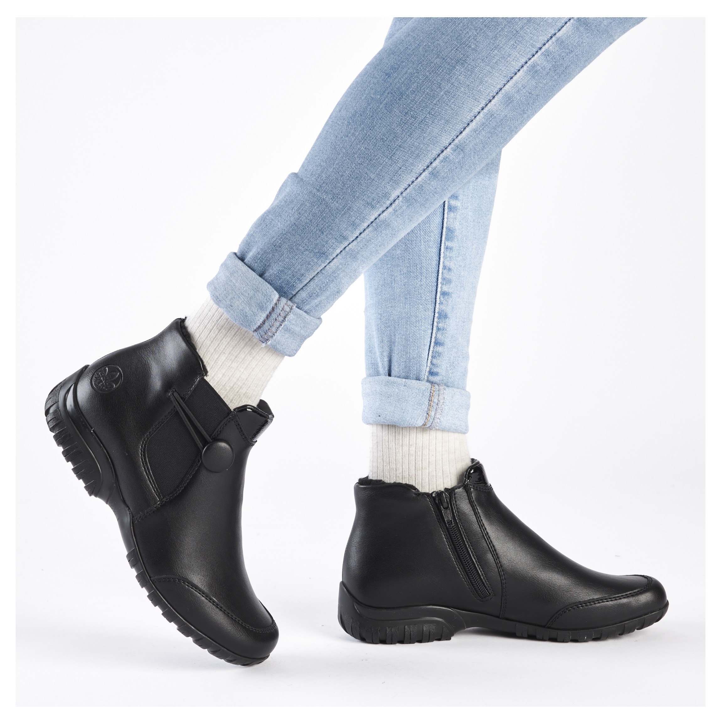 Rieker Winterstiefelette, Chelseaboots, Ankleboots mit Innenreissverschluss