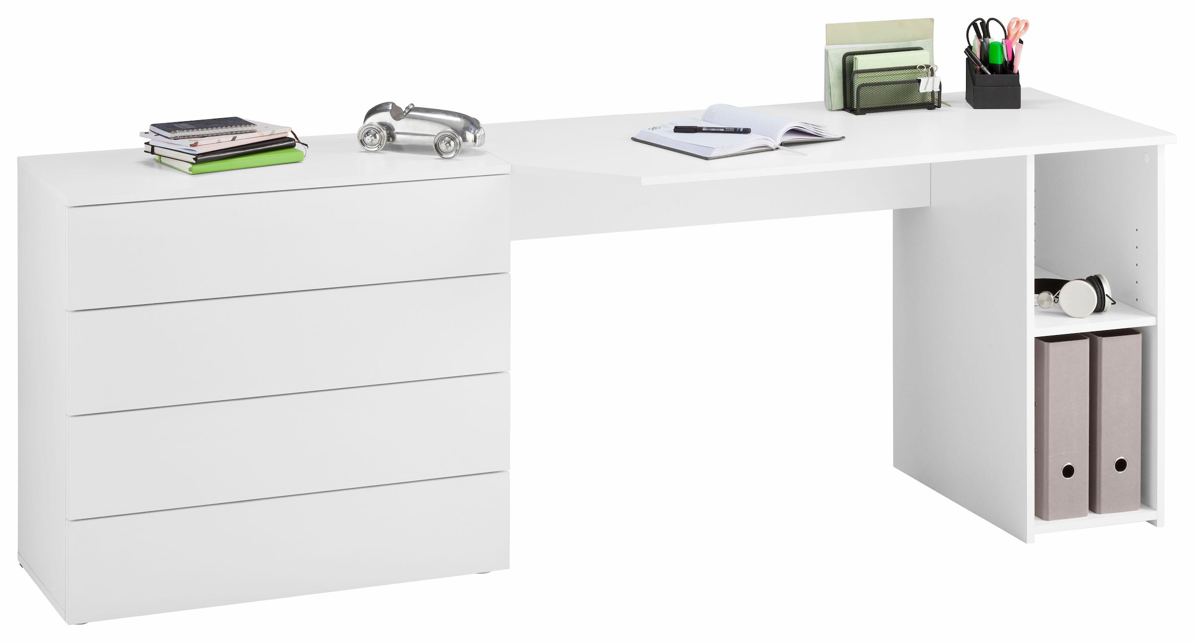 borchardt Möbel Schreibtisch »Wallis«, Breite 196 cm, Push to Open-Funktion  online bestellen | Jelmoli-Versand