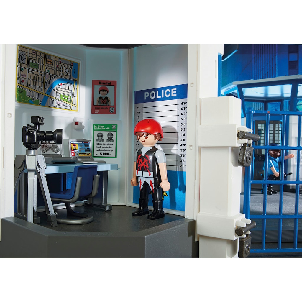Playmobil® Konstruktions-Spielset »Polizei-Kommandozentrale mit Gefängnis (6872), City Action«, (256 St.)