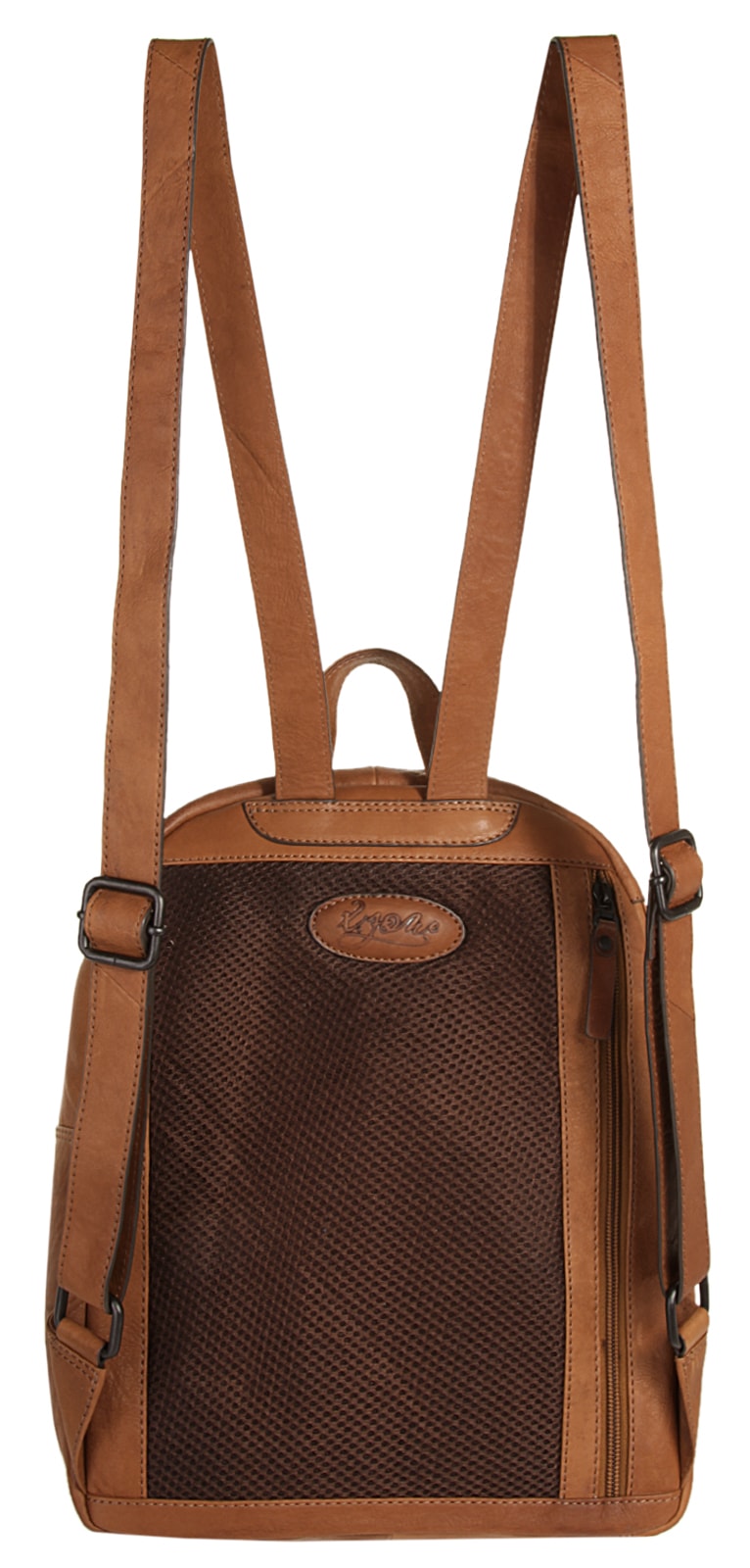 X-Zone Laptoprucksack, echt Leder