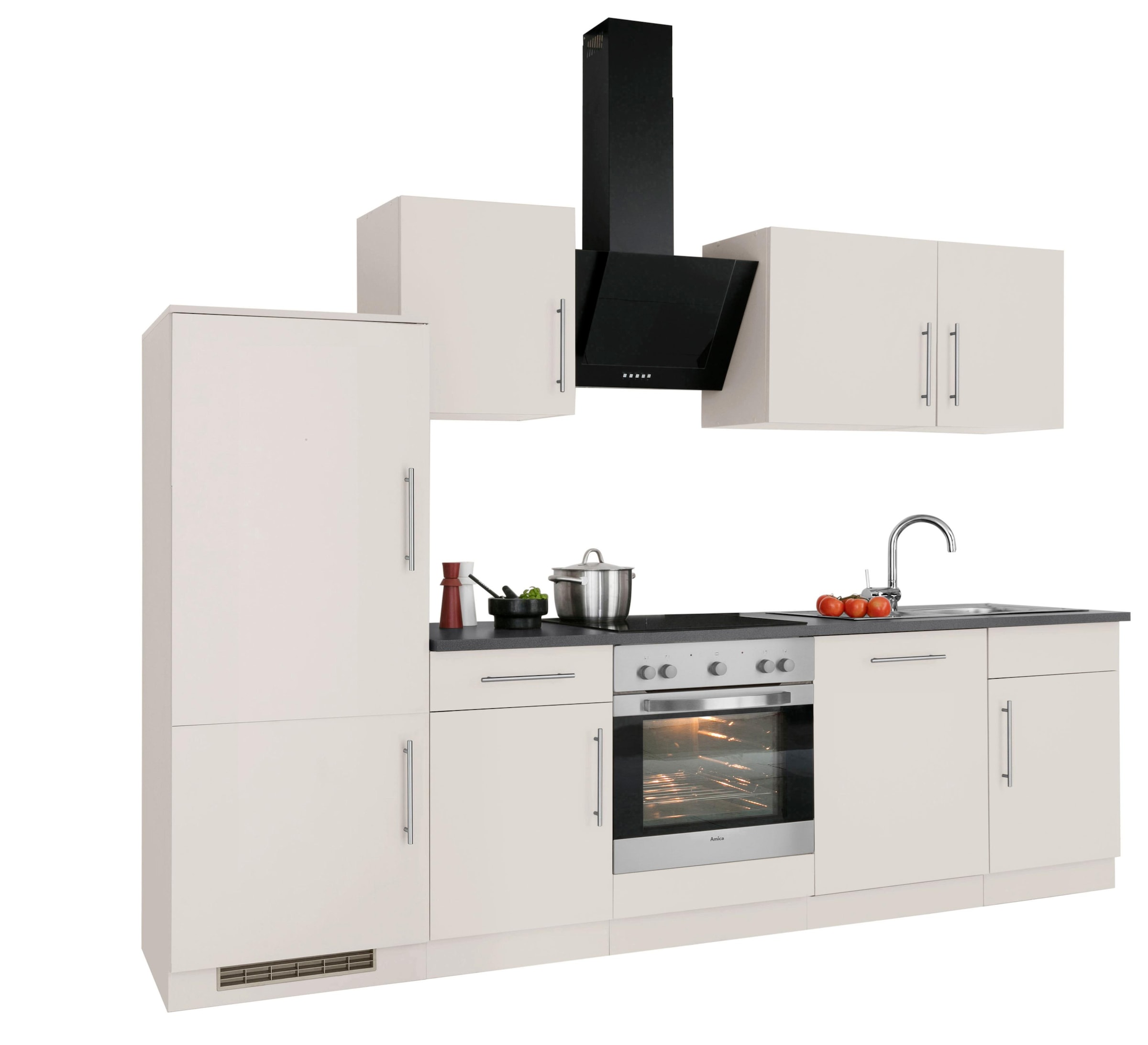 wiho Küchen Küchenzeile »Cali«, ohne E-Geräte, Breite 280 cm