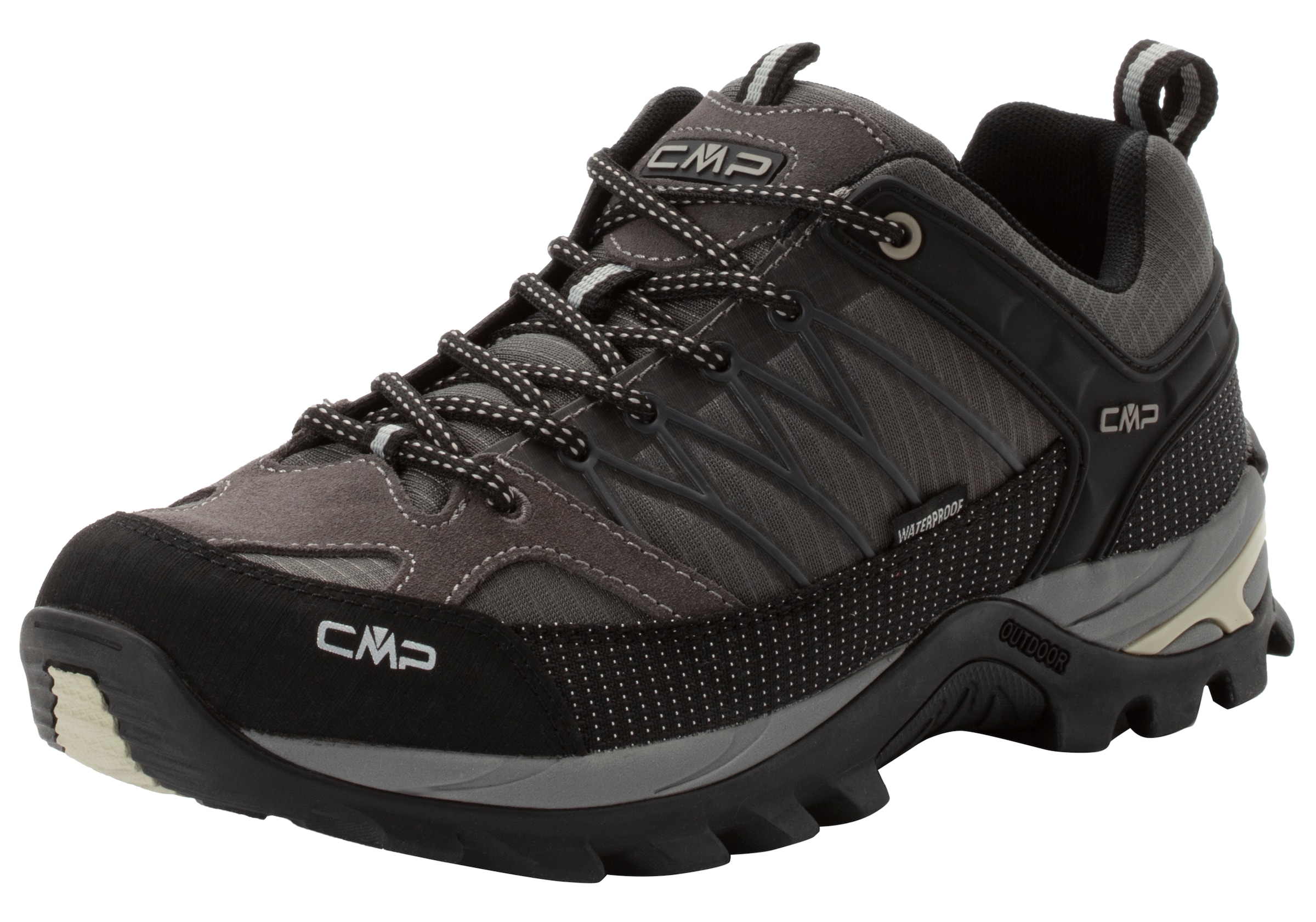 Cmp Grau Wanderschuh "Rigel Low Wp Trekking Shoes" Wasserdicht