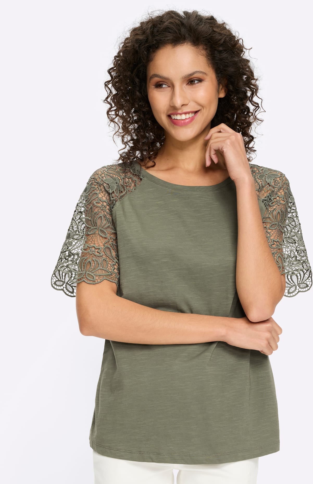 heine Spitzenshirt »Shirt« 1 tlg.