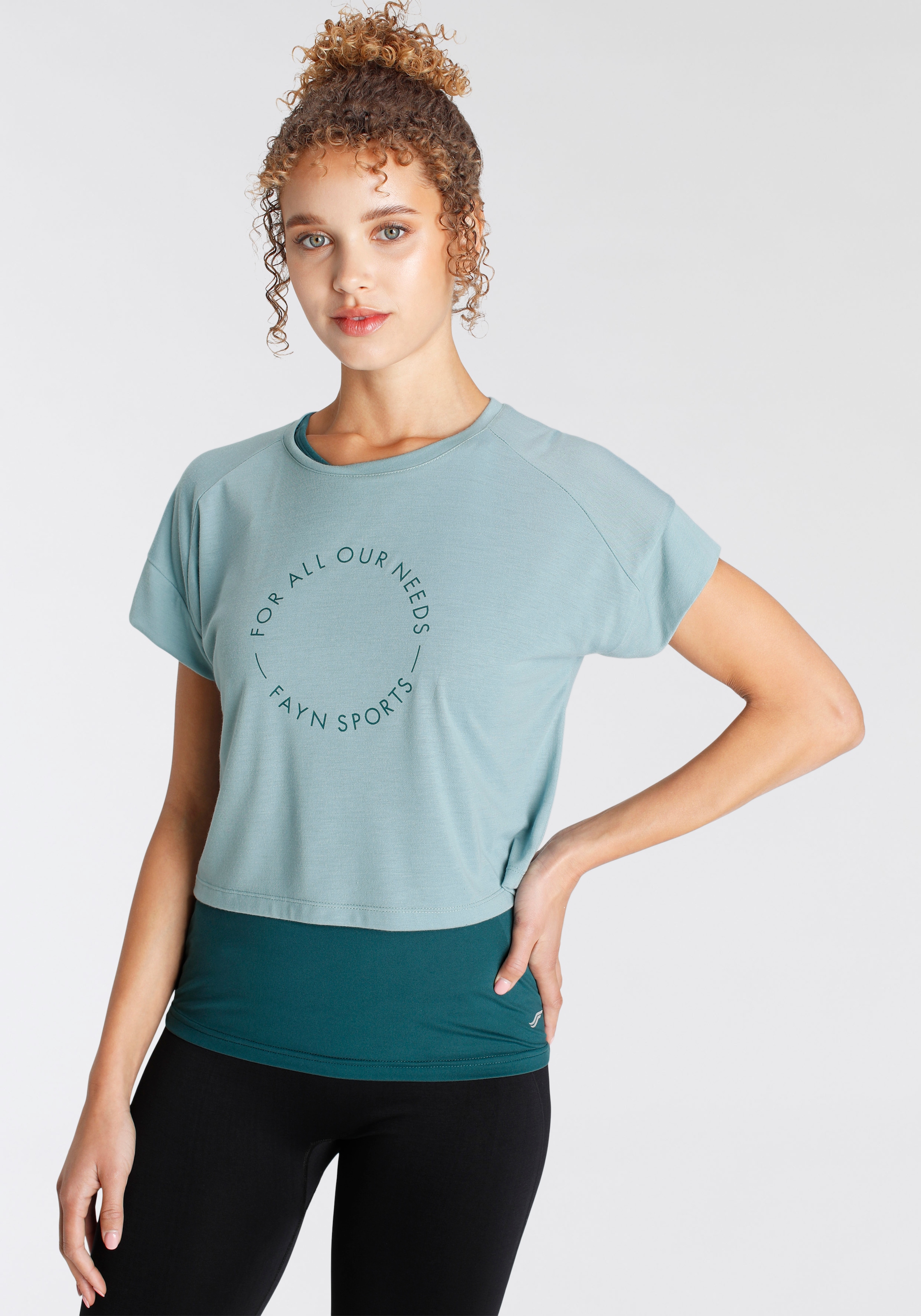 FAYN SPORTS T-Shirt »Cropped Top«, (Set, 2 tlg.) online shoppen bei  Jelmoli-Versand Schweiz