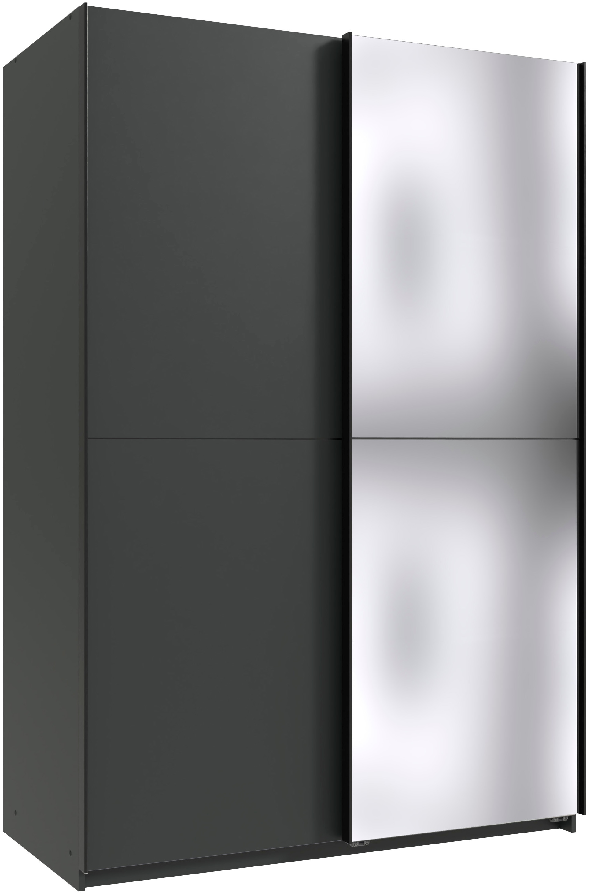 Wimex Kleiderschrank »Mugano, B/T/H 135 oder 180/65/198cm, Made in Germany« wähle Deine Ausstattung: Basic oder Premium!, 2 Schwebetüren mit oder ohne Spiegel, Metallgriffe
