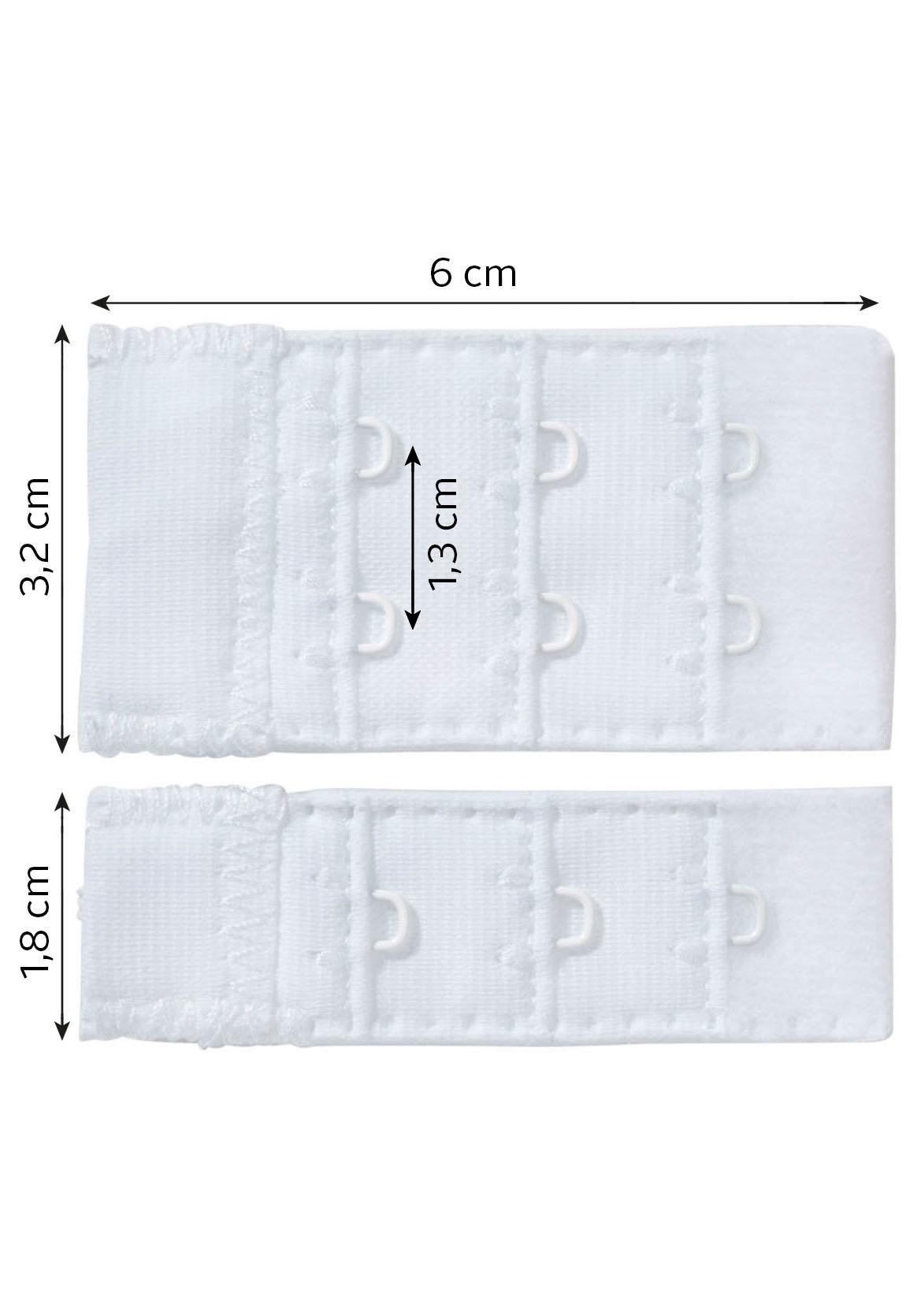 LASCANA BH-Verlängerung, (6 St.), für 1- und 2-Haken-Verschlüsse