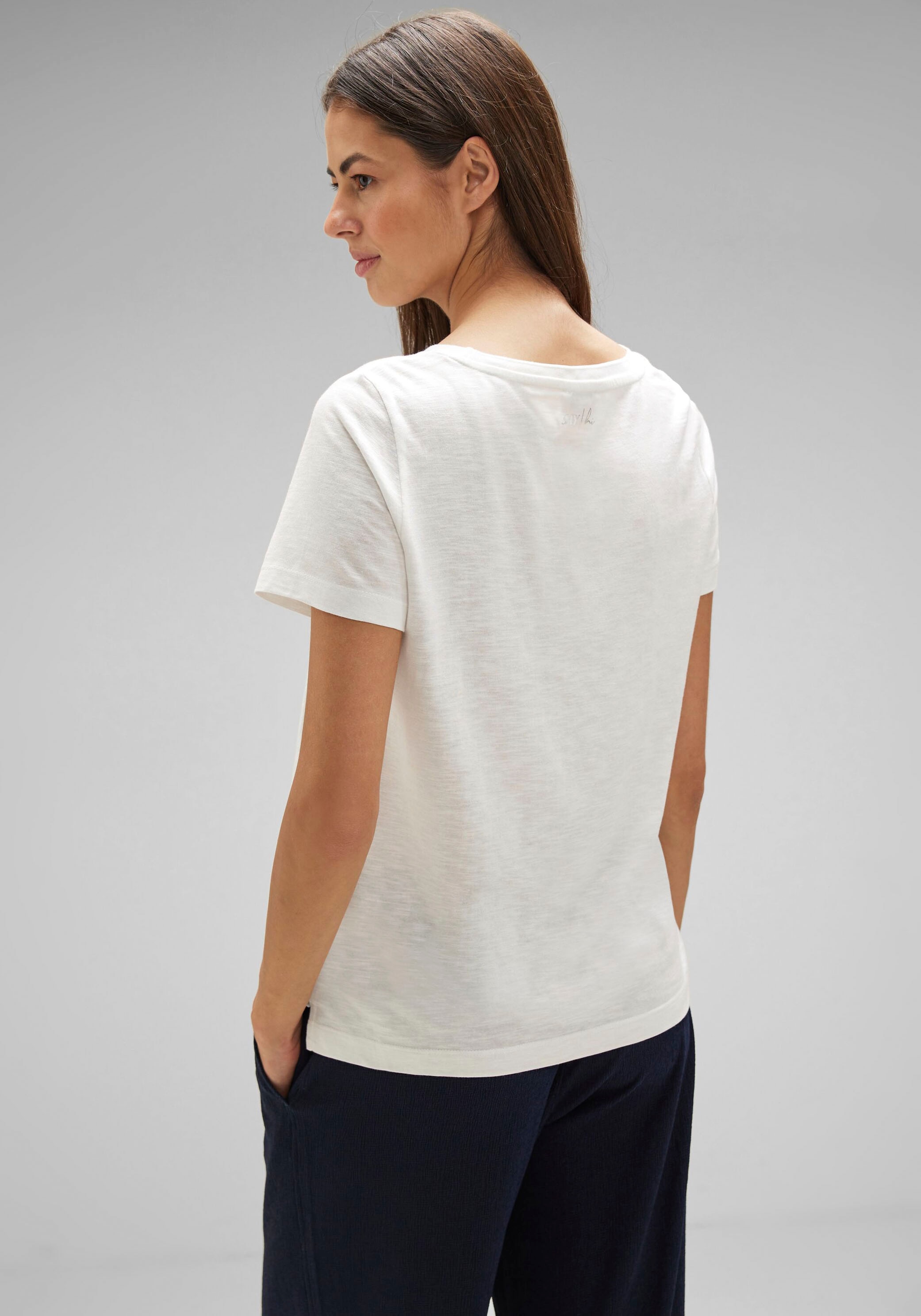 bei online Jelmoli-Versand Seitenschlitzen T-Shirt, STREET ONE kaufen Schweiz mit