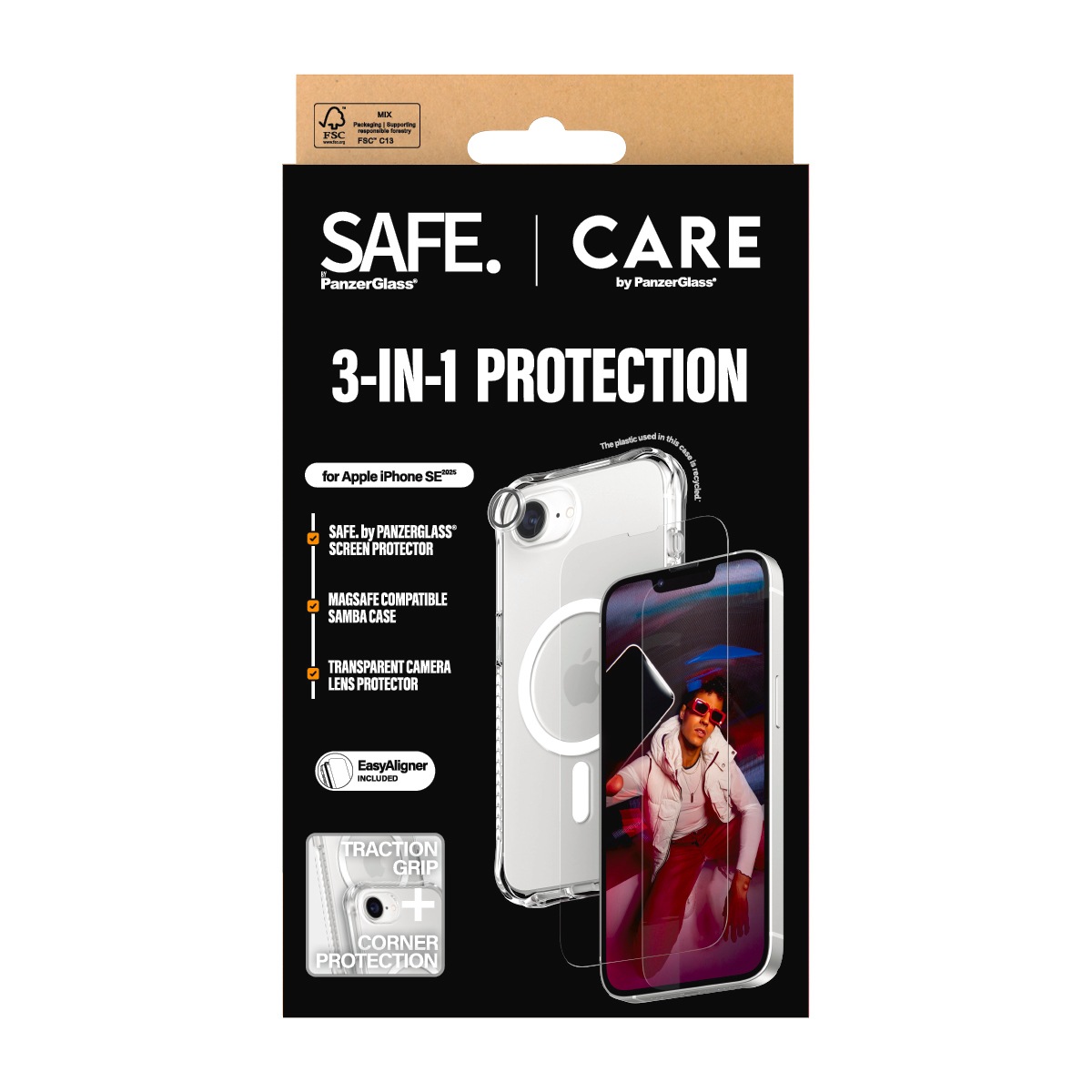 CARE by PanzerGlass Handyhülle »Fashion 3-in-1 Set«, Backcover, Schutzhülle, Handyschutzhülle, Case, Schutzcase, stossfest