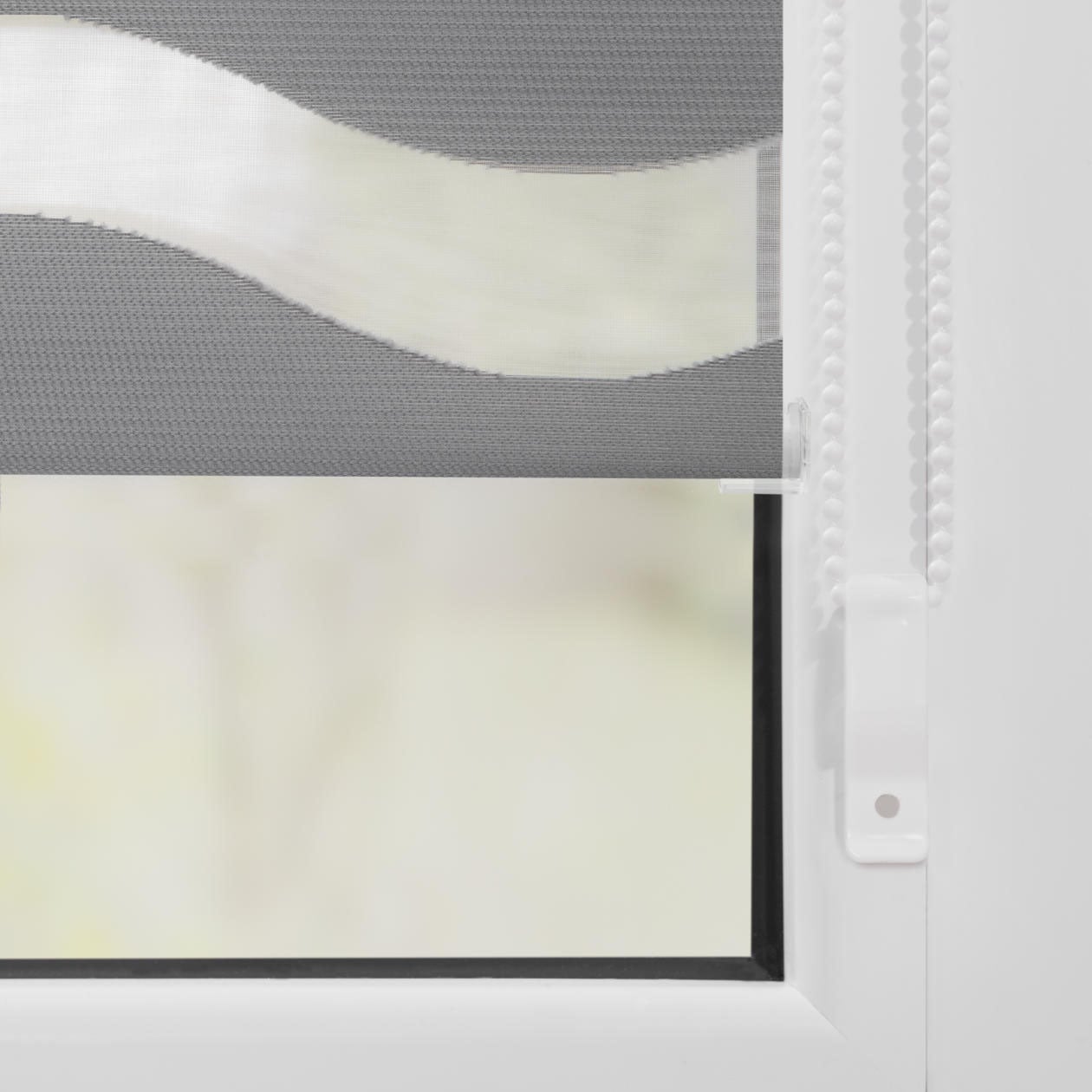 LICHTBLICK ORIGINAL Doppelrollo »Duo Rollo Klemmfix Welle«, Lichtschutz, ohne Bohren, im Fixmass