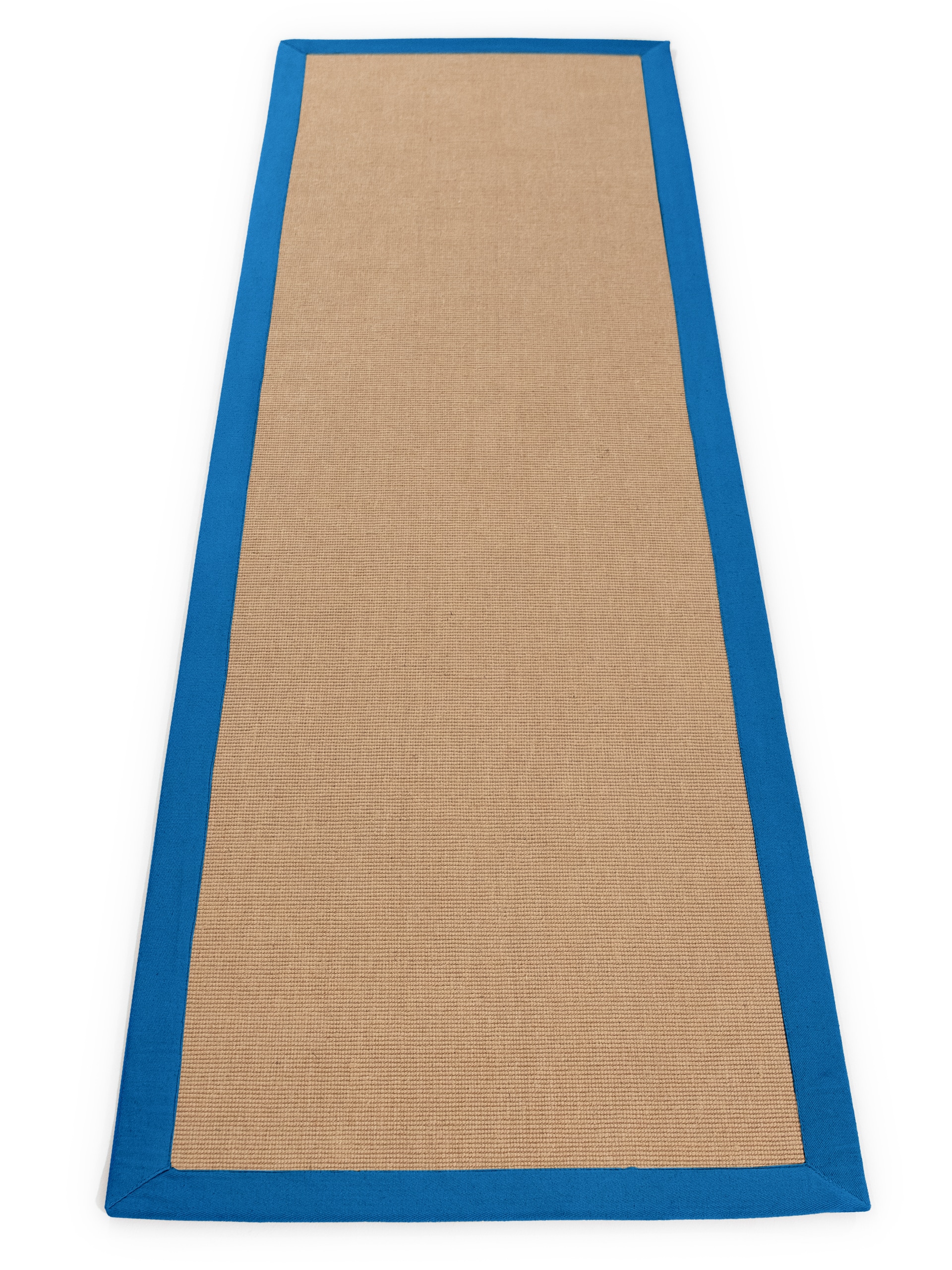carpetfine Sisalteppich »Sisal,  auch als Läufer erhältlich«, rechteckig, 5 mm Höhe, mit farbiger Bordüre, Anti Rutsch Rückseite, viele Grössen, Wohnzimmer