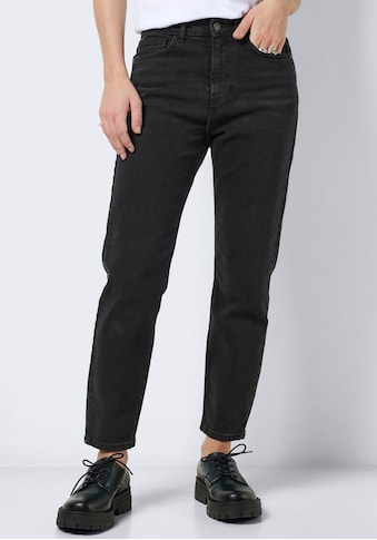 Straight-Jeans »NMMONI HW STRAIGHT ANK BLACK JEANS NOOS«