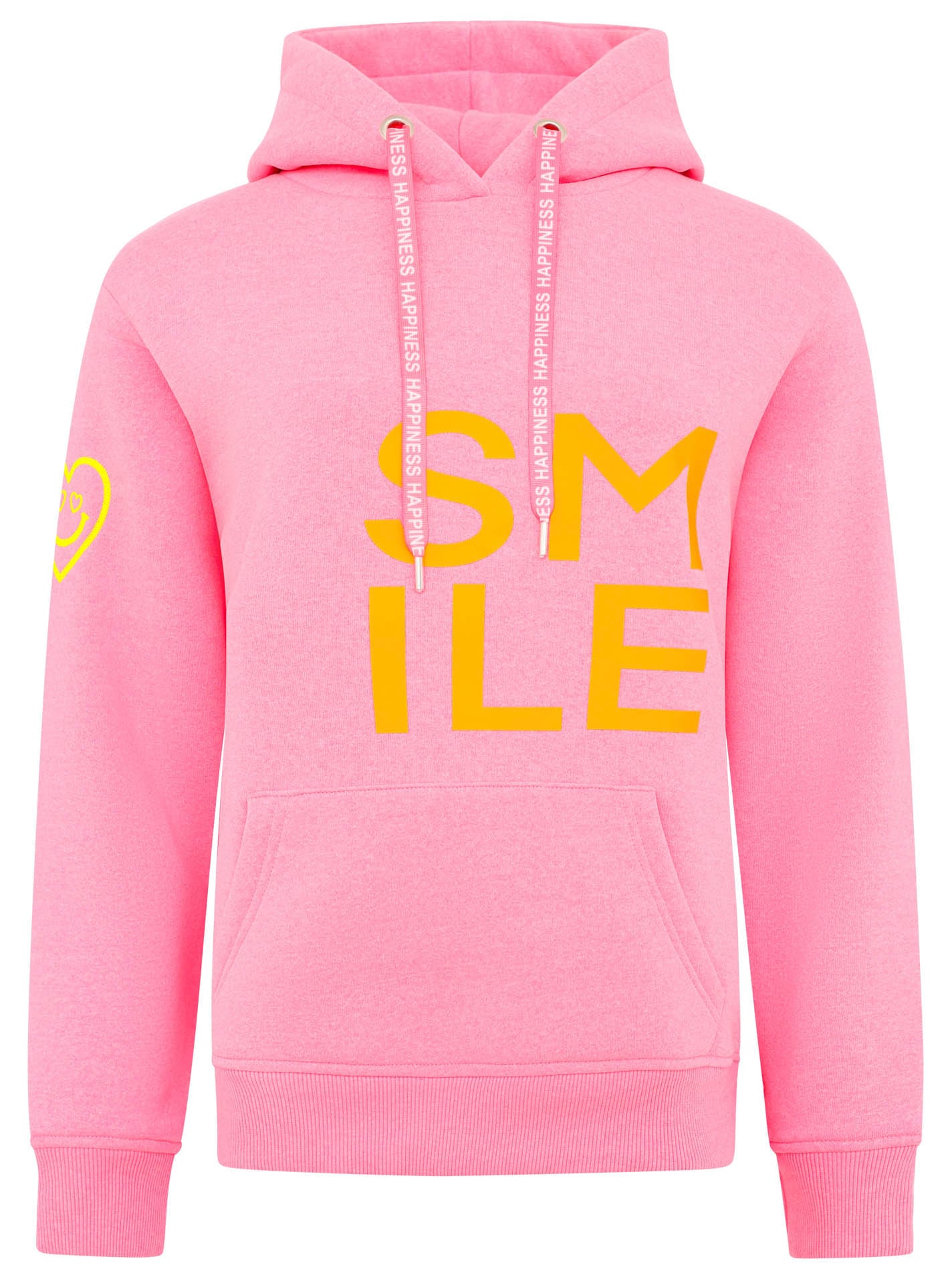 Zwillingsherz Hoodie »"Alissa"«, Langarm, Kapuze, Neon-Details, Kordelzug, Frontprint, Kängurutasche