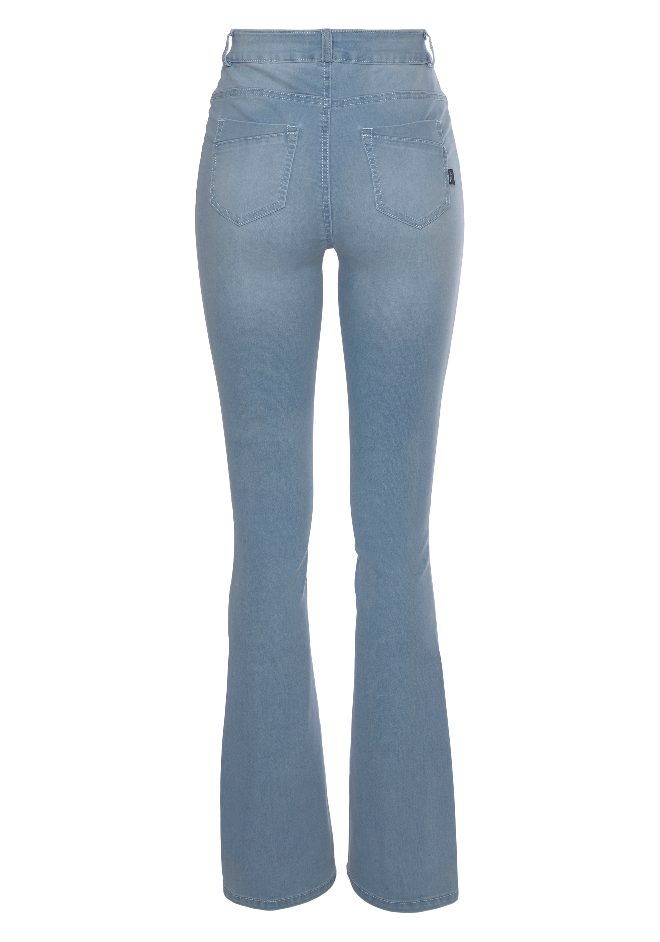 Arizona Bootcut-Jeans »Ultra Stretch«, High Waist mit Shapingnähten