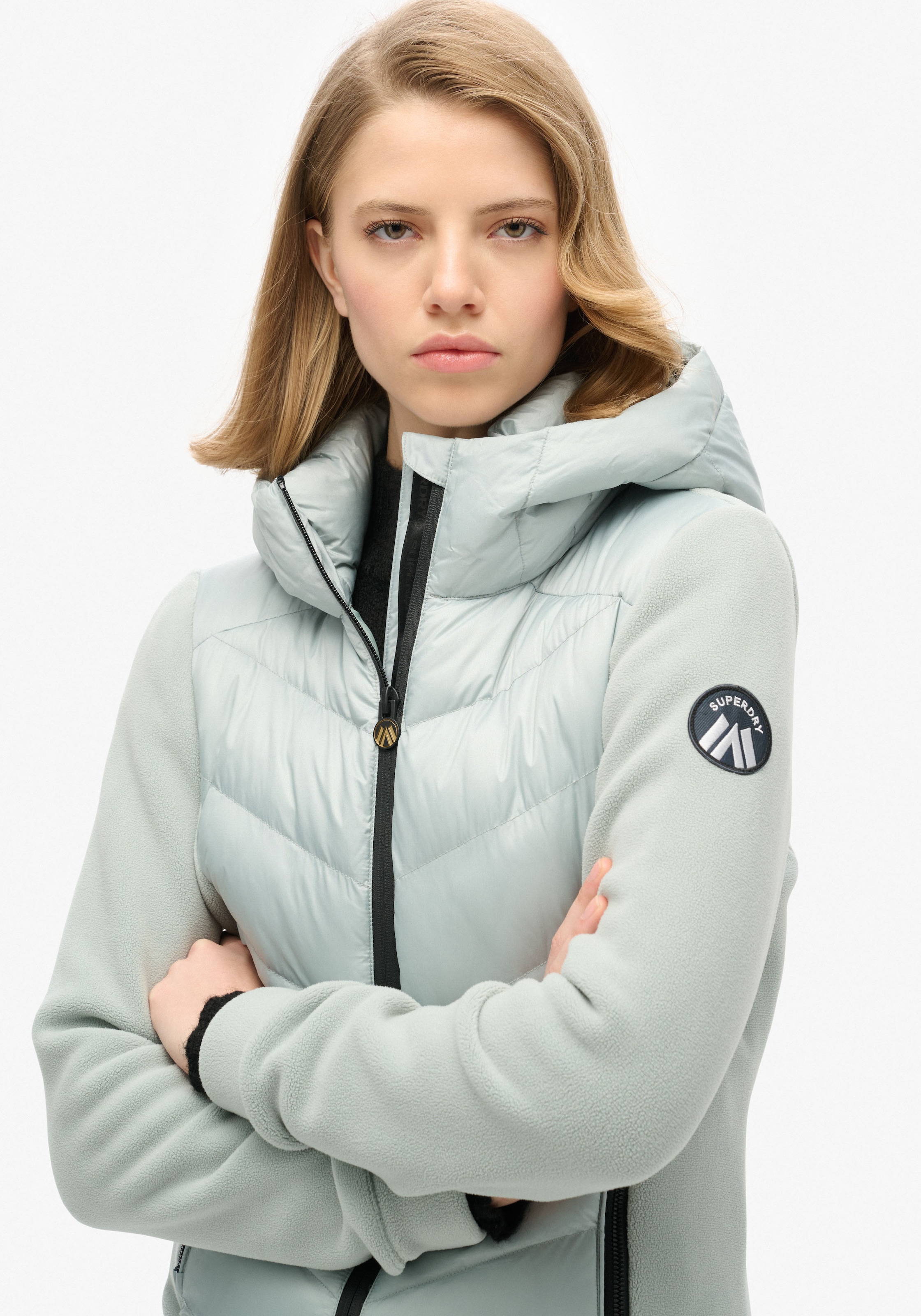 Superdry Fleecejacke »HOODED STORM FLEECE JKT«, mit Kapuze
