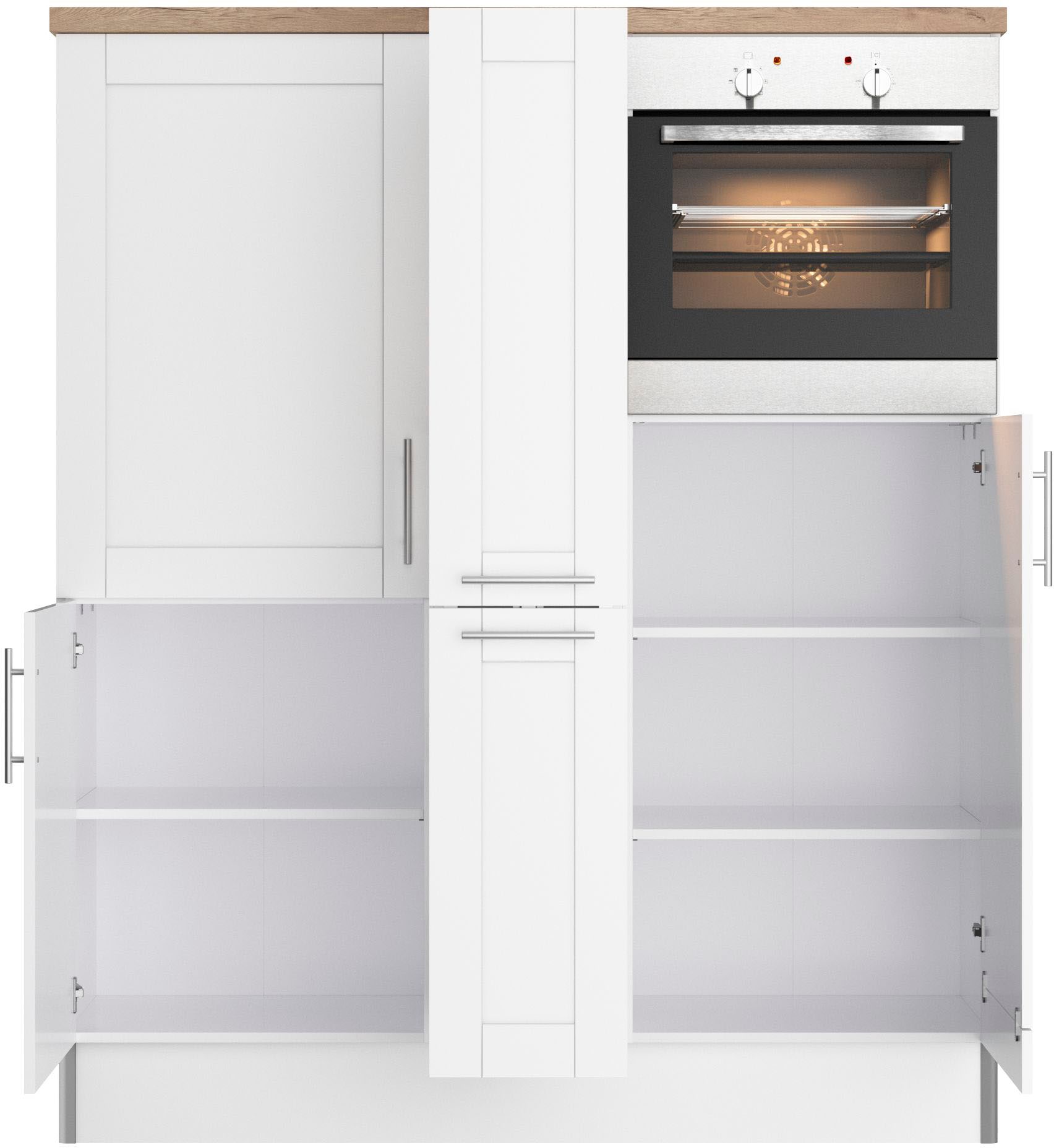 OPTIFIT Pantryküche »Ahus«, Breite 150 cm,wahlweise mit E-Geräten,Soft-Close-Funktion