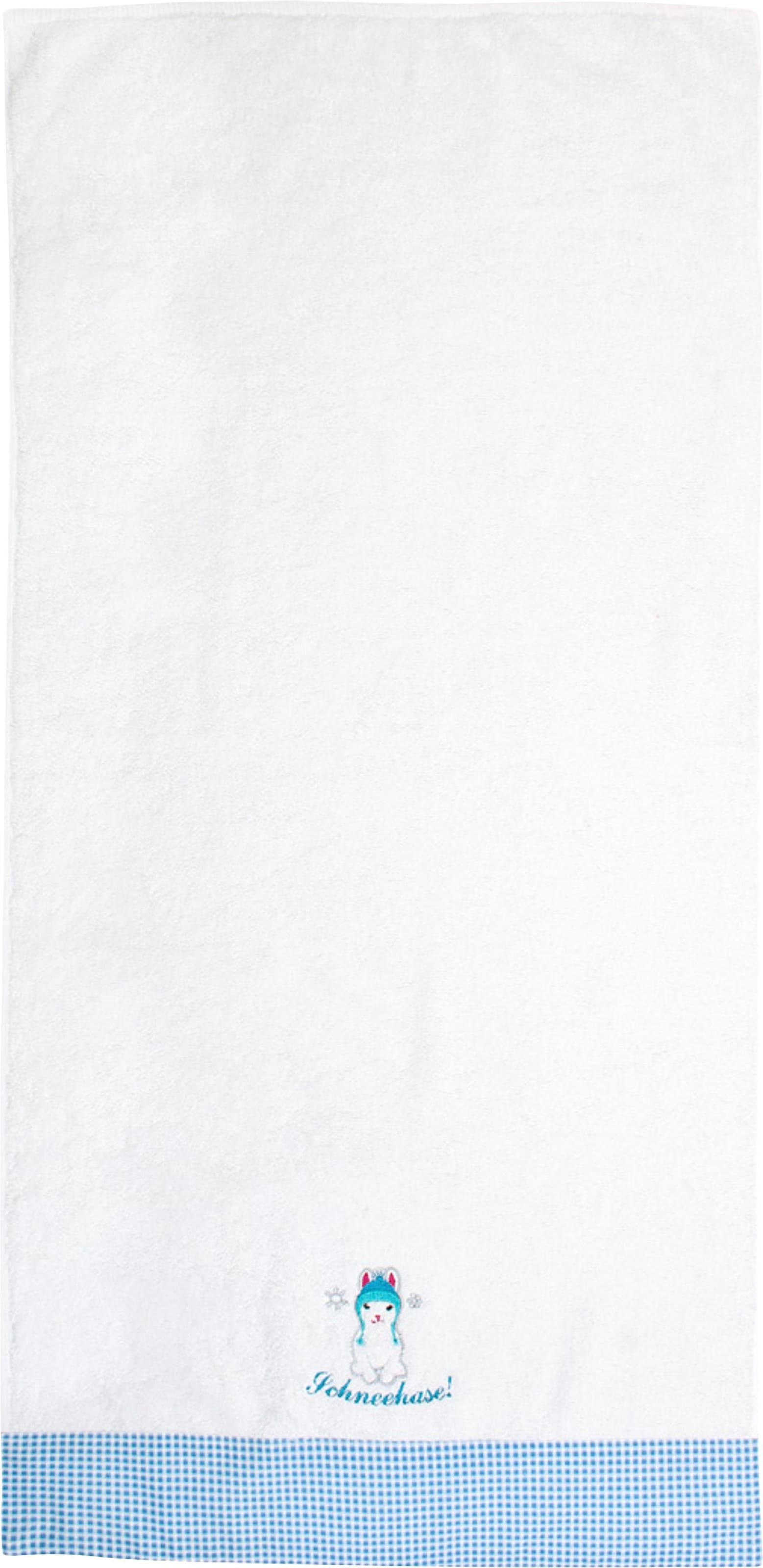 ADELHEID Handtücher »Schneehase Handtuch«, (2 St.), mit Bordüre und Stickerei