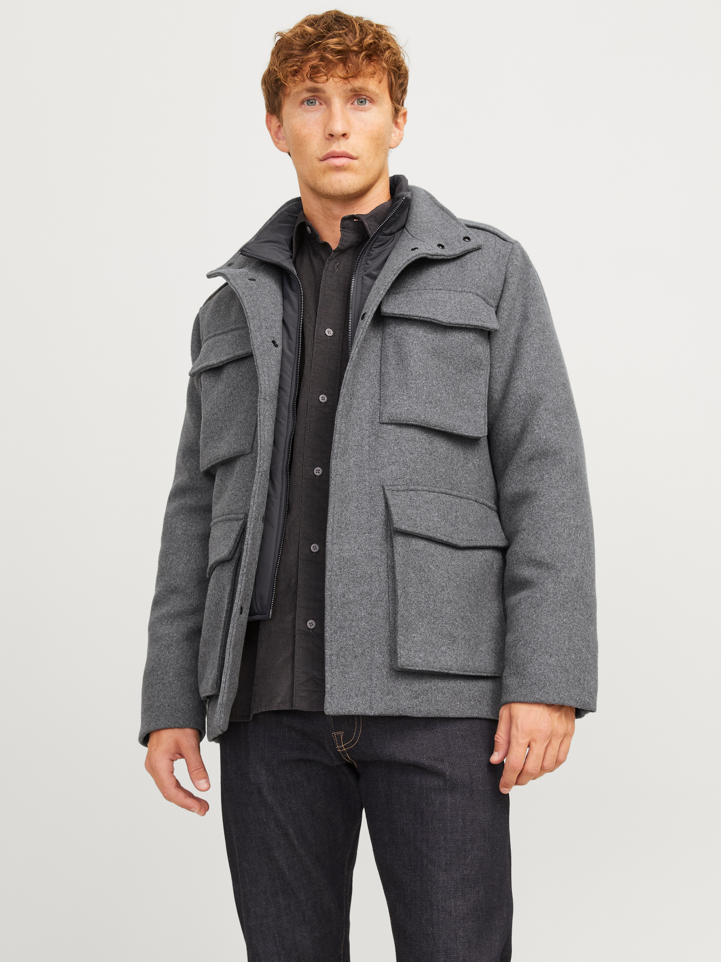 Jack & Jones Wolljacke »JPRCCALEX WOOL BLEND FIELD JACKET SN«