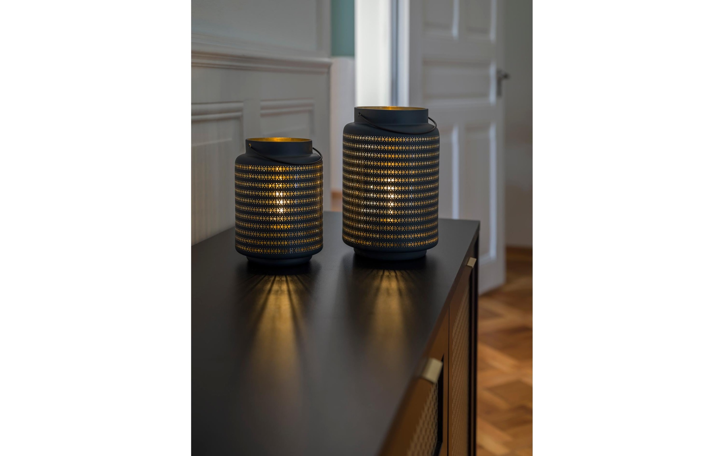 STT Laterne »Glas Cozy Lantern S black«