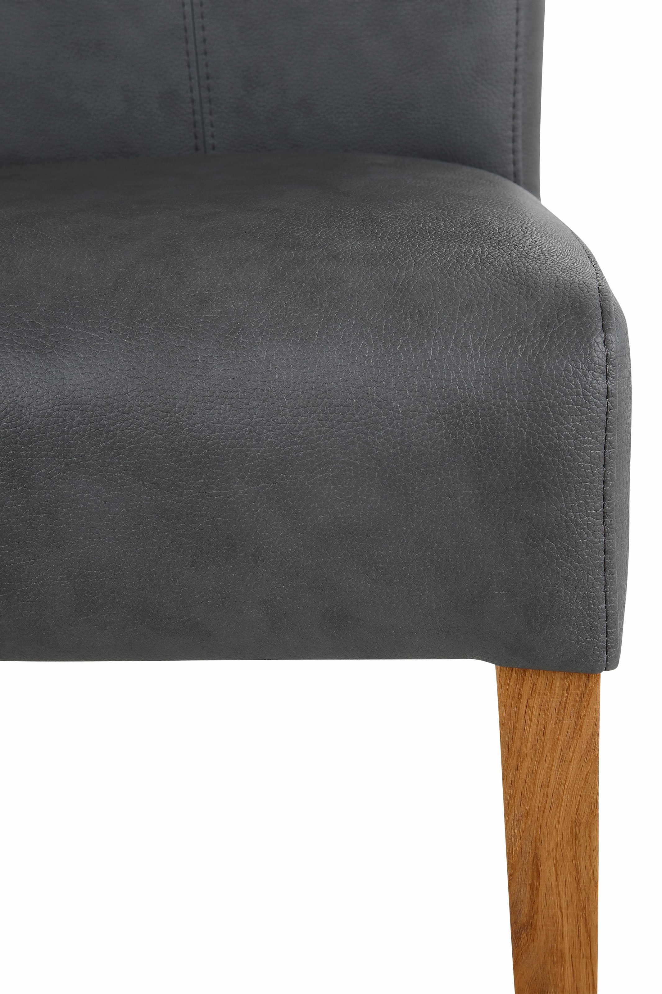 Home affaire Esszimmerstuhl »Queen Polsterstuhl BESTSELLER«, (Set), 6 St., Kunstleder, verschiedene Bezüge, Gestell Massivholz