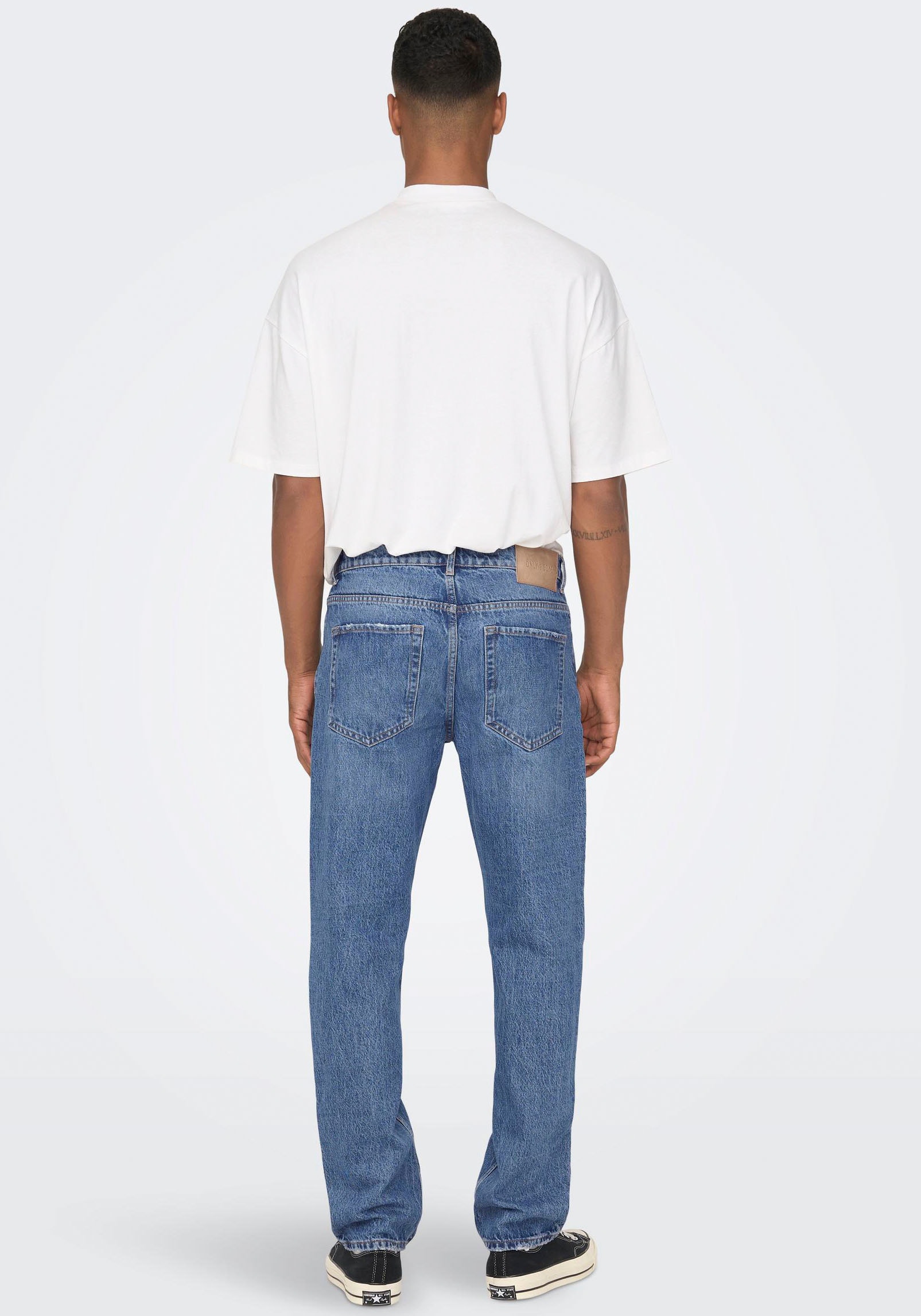 ONLY & SONS Regular-fit-Jeans »ONSEDGE STRAIGHT BROMO 0017 DOT DNM NOOS«