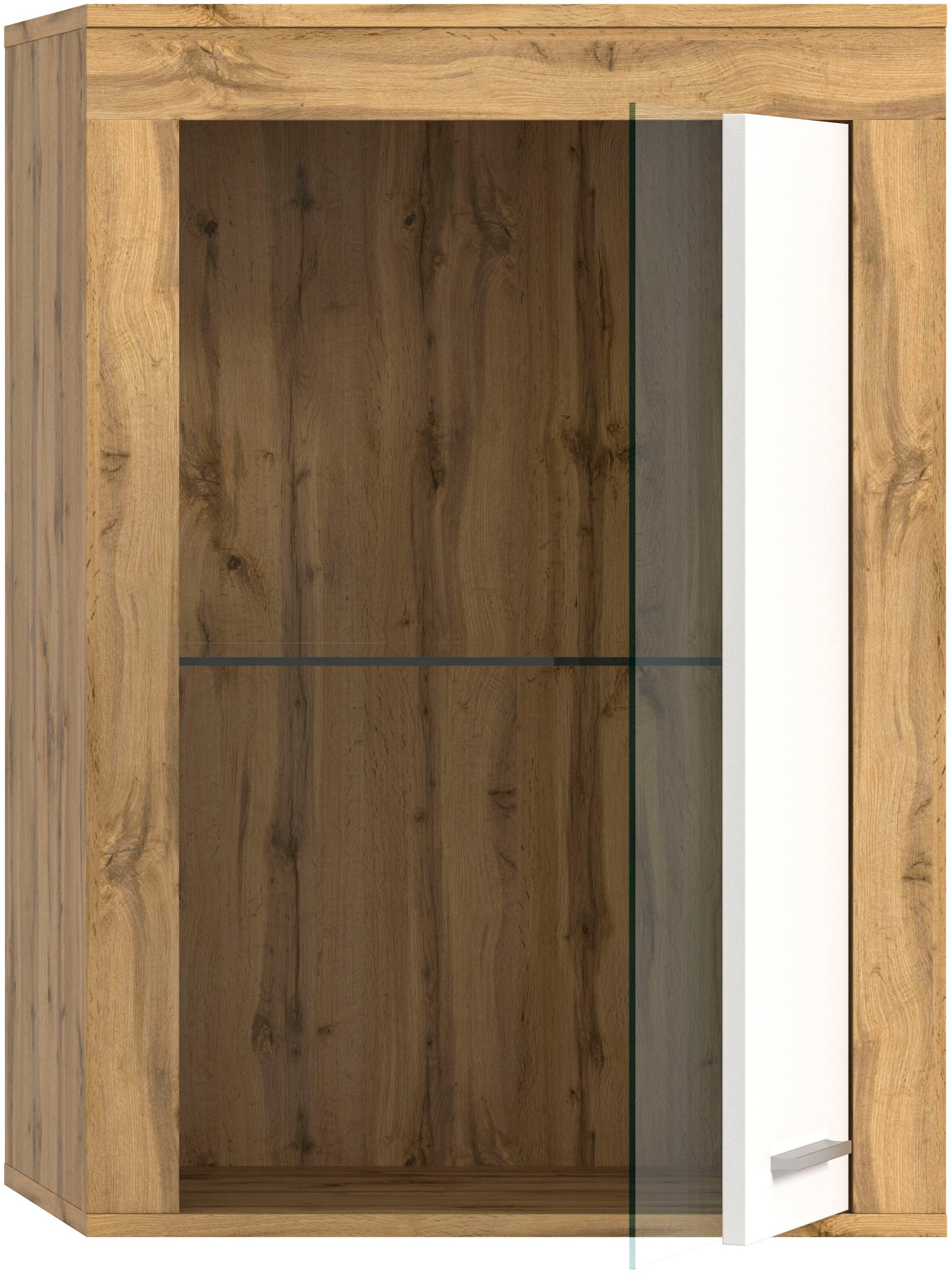 INOSIGN Vitrine »Aosta, Breite 60 cm, stehend oder hängend, in verschiedenen Farben«, Türanschlag wechselbar, 1 Glaseinlegeboden, Hängeeitrine, Standvitrine