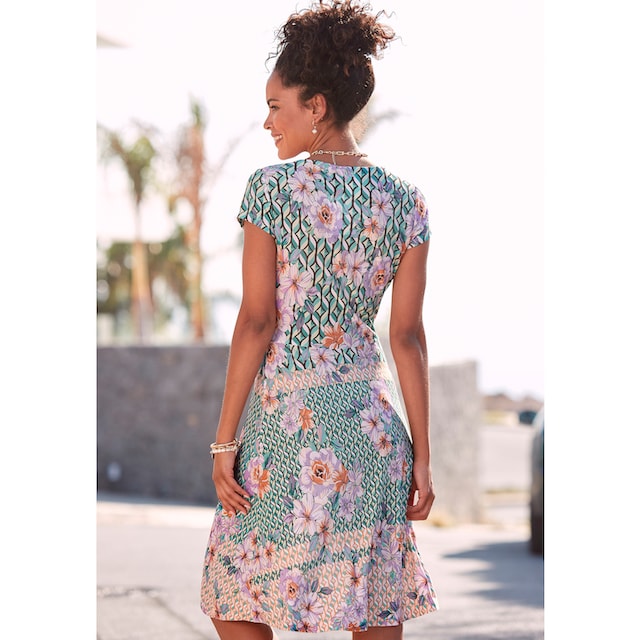 LASCANA Sommerkleid, mit V-Ausschnitt online shoppen bei Jelmoli-Versand  Schweiz