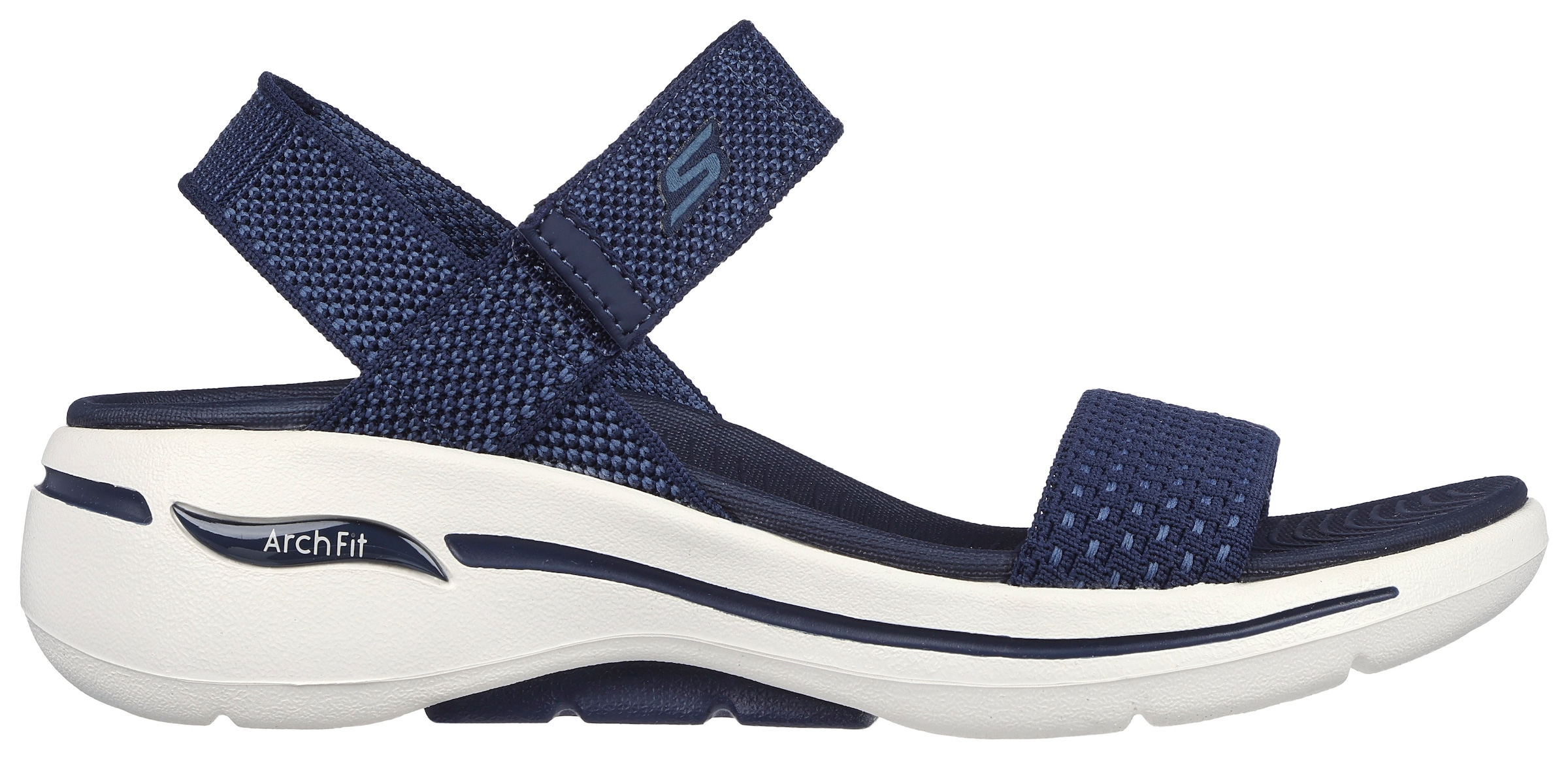 Skechers Sandale »GO WALK ARCH FIT SANDAL-POLISHED«, Sommerschuh, Sandalette, Klettschuh, für Maschinenwäsche geeignet