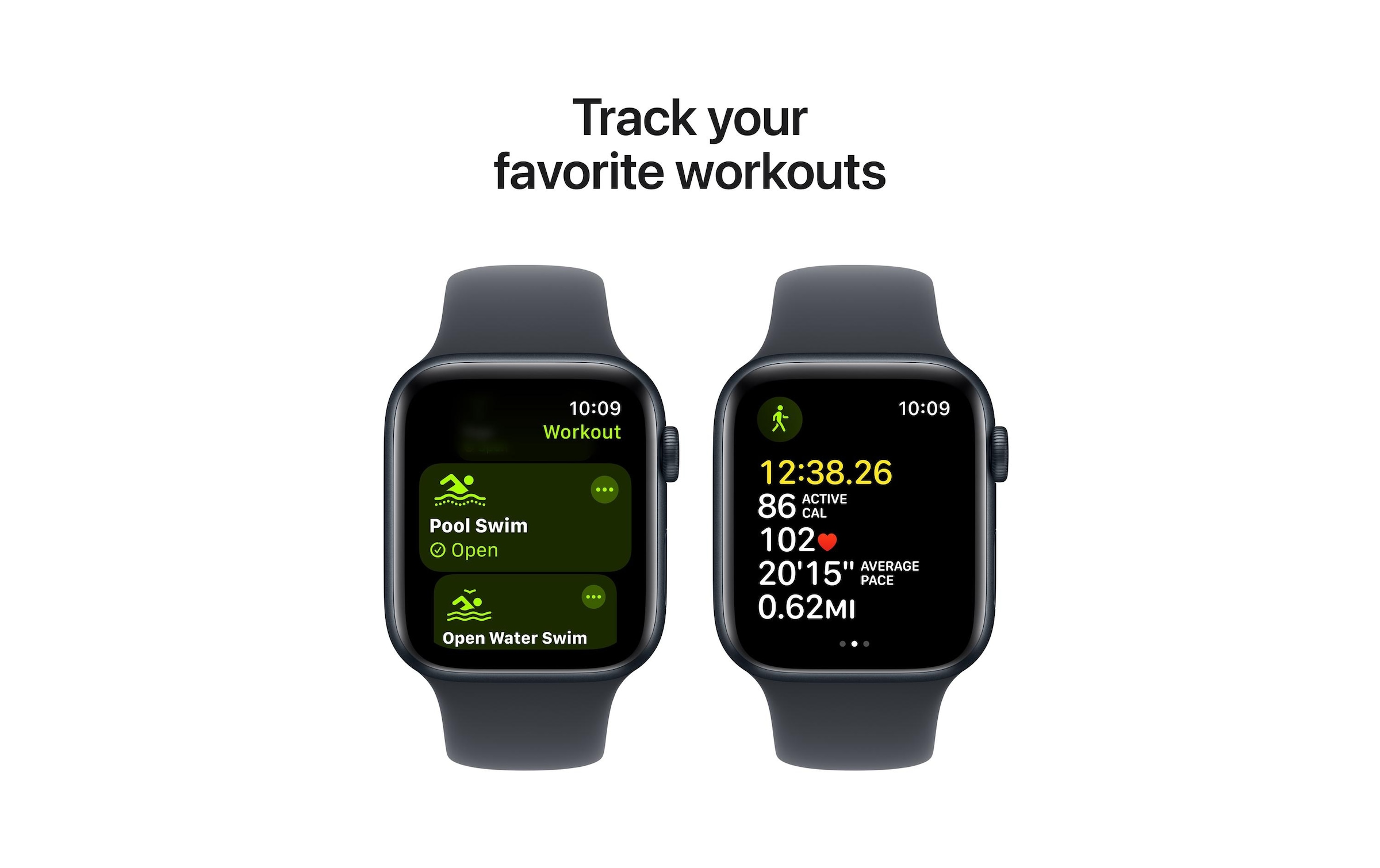 Apple Watch SE (2024), 44 mm, GPS + Cellular, Sport Band M/L, Mitternacht