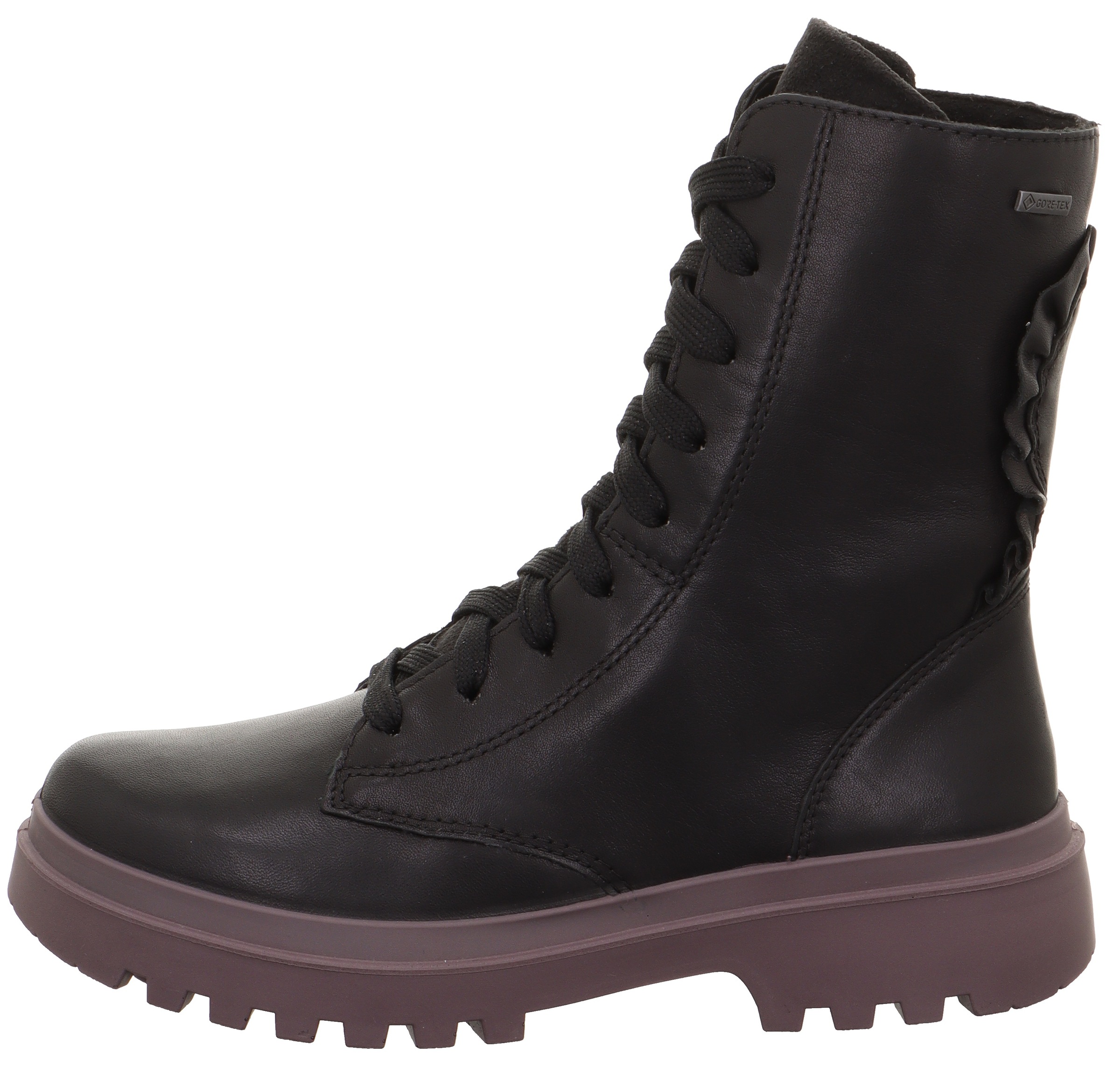 Superfit Schnürboots »ABBY WMS: mittel«, mit Rüschchen-Details an der Ferse