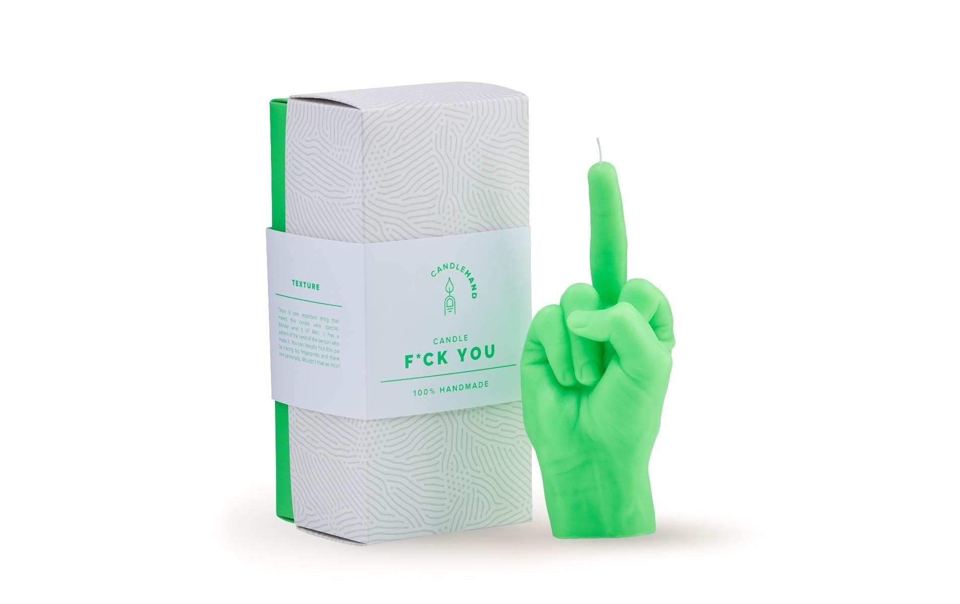 Formkerze »Mandatus Candle Hand F*ck you«