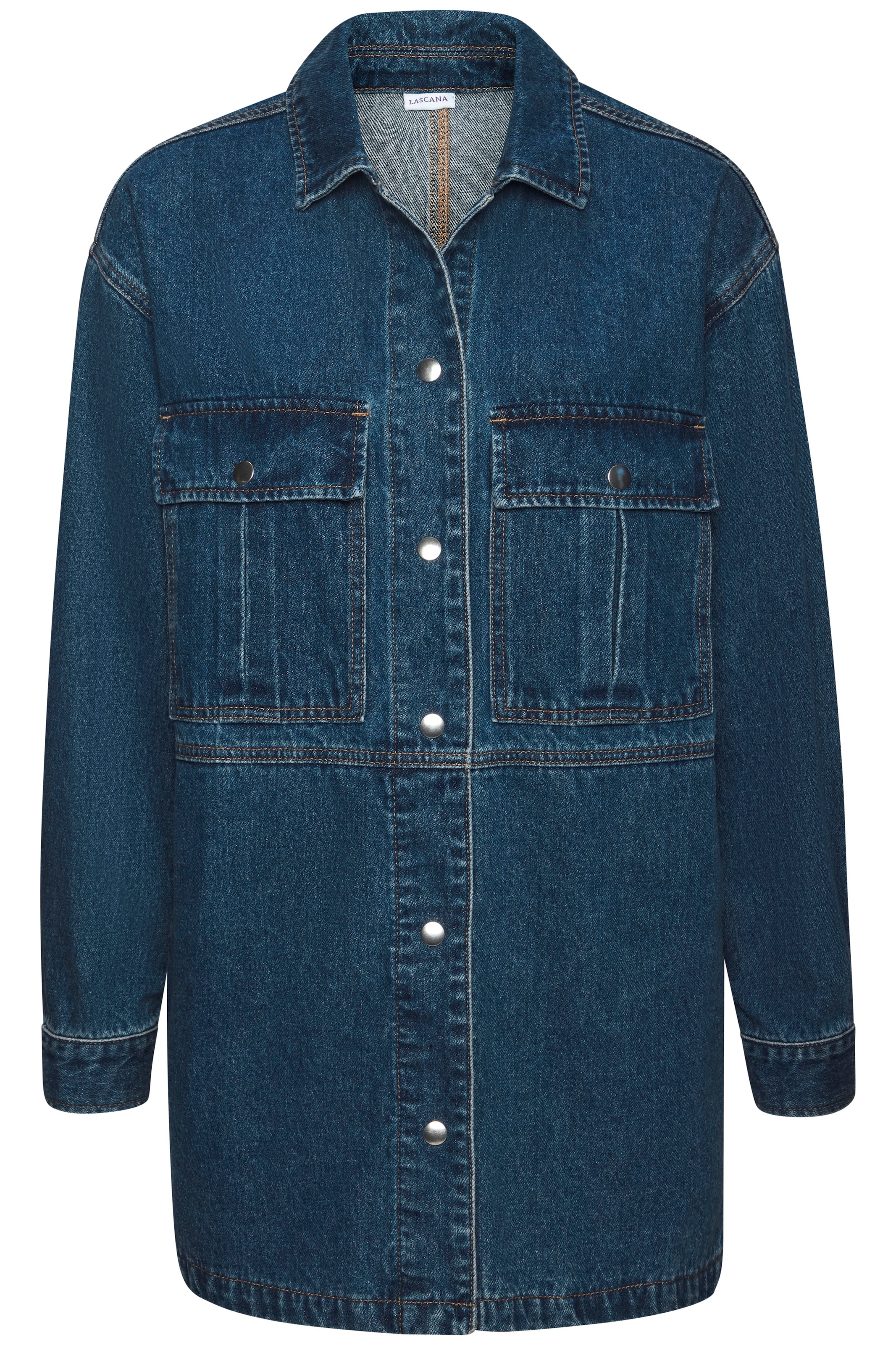 LASCANA Jeansjacke, mit seitlichen Schlitzen
