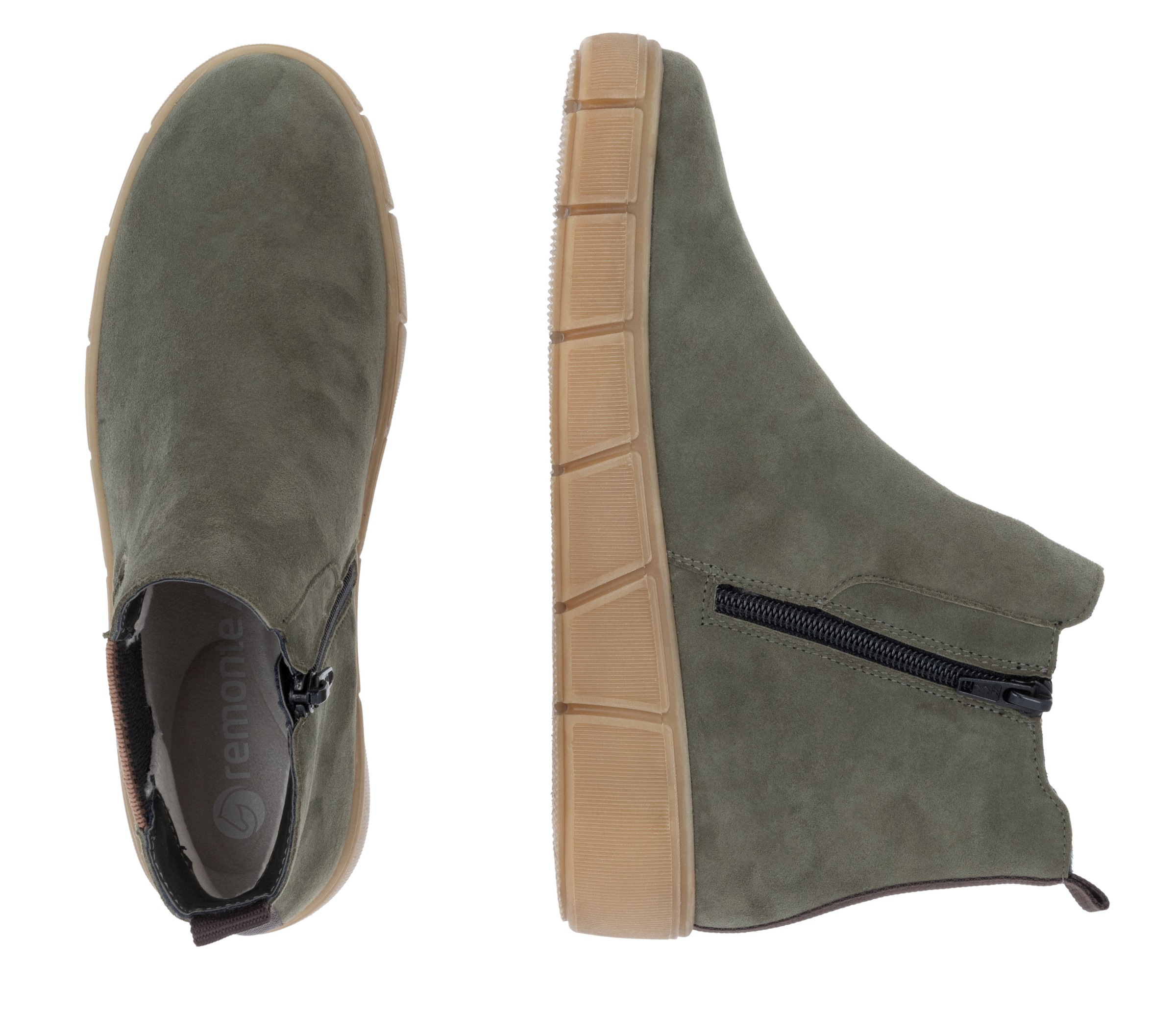 Remonte Chelseaboots, Plateau, Stiefelette, Ankleboots mit zusätzlichem Reissverschluss
