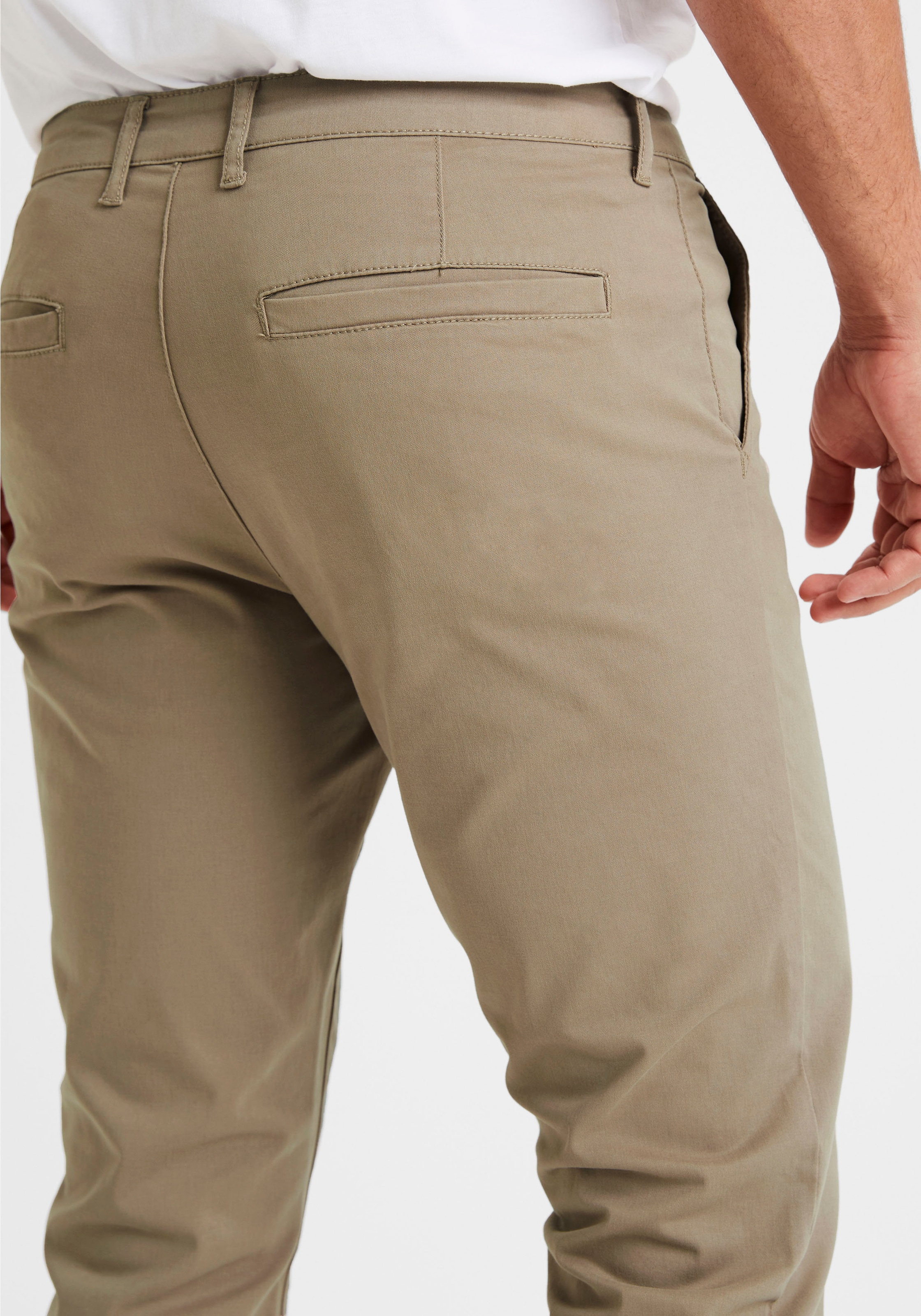 H.I.S Chinohose »Straight-fit«, Lang, Chino mit normaler Leibhöhe aus elastischer Baumwoll-Qualität